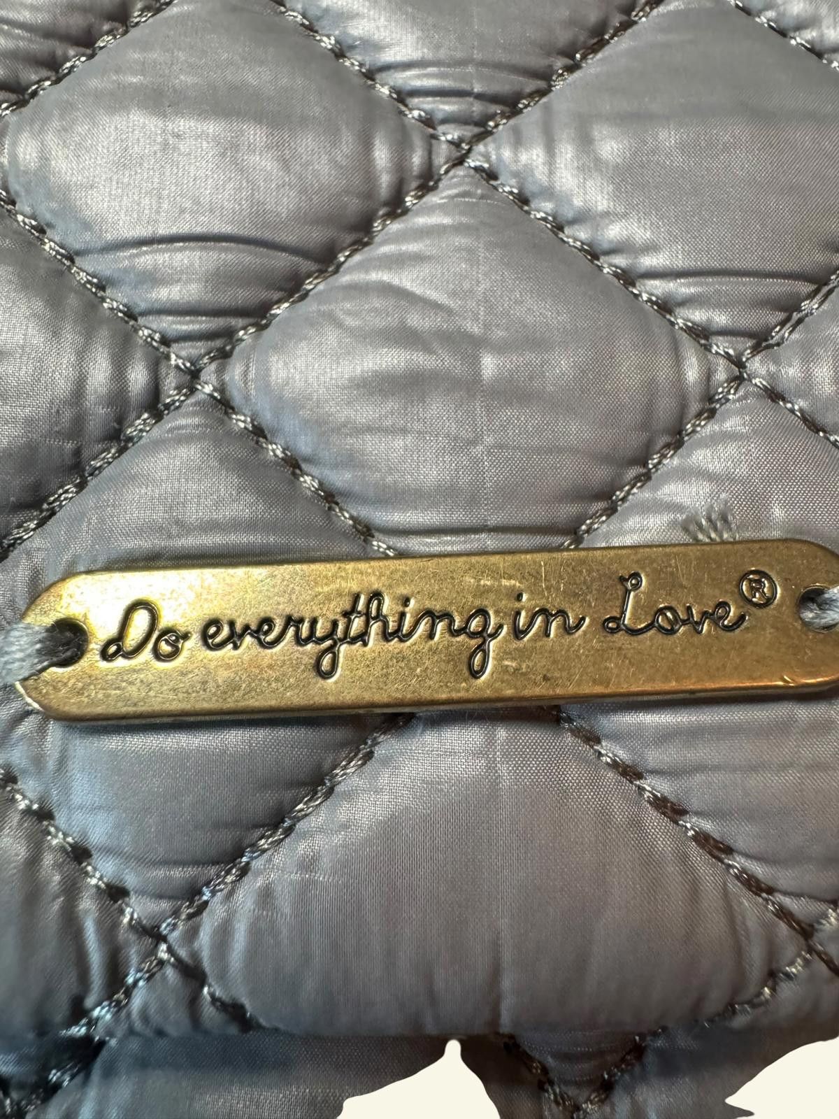 Other Do everything in Love Quilted Silver Clutch Purse Size ONE SIZE - 2 Thumbnail