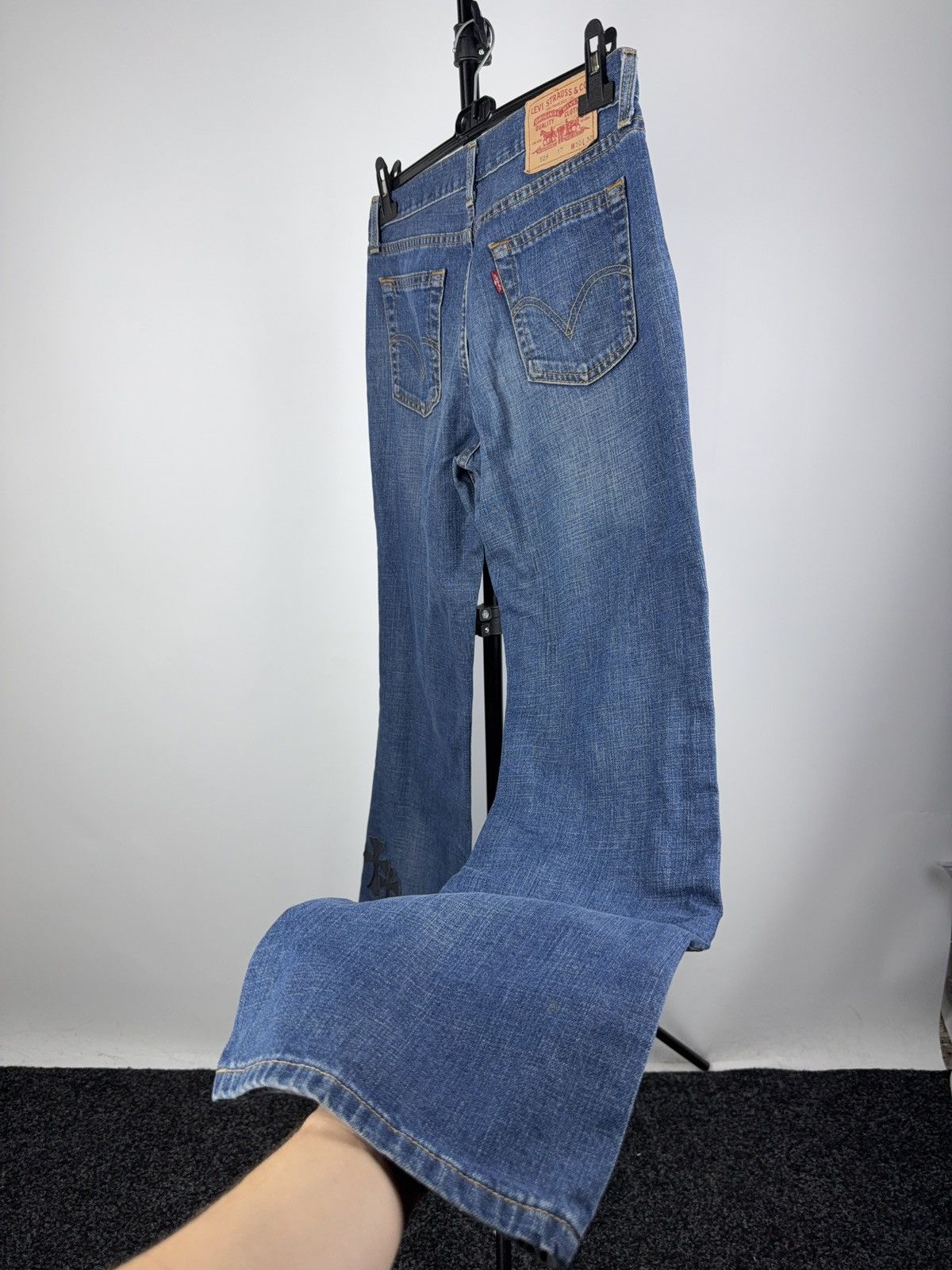 Hysteric Glamour × If Six Was Nine × Levi's 🔥Levi’s Flared Chrome Hearts Style Cross Denim jeans Size 30" / US 8 / IT 44 - 10 Thumbnail