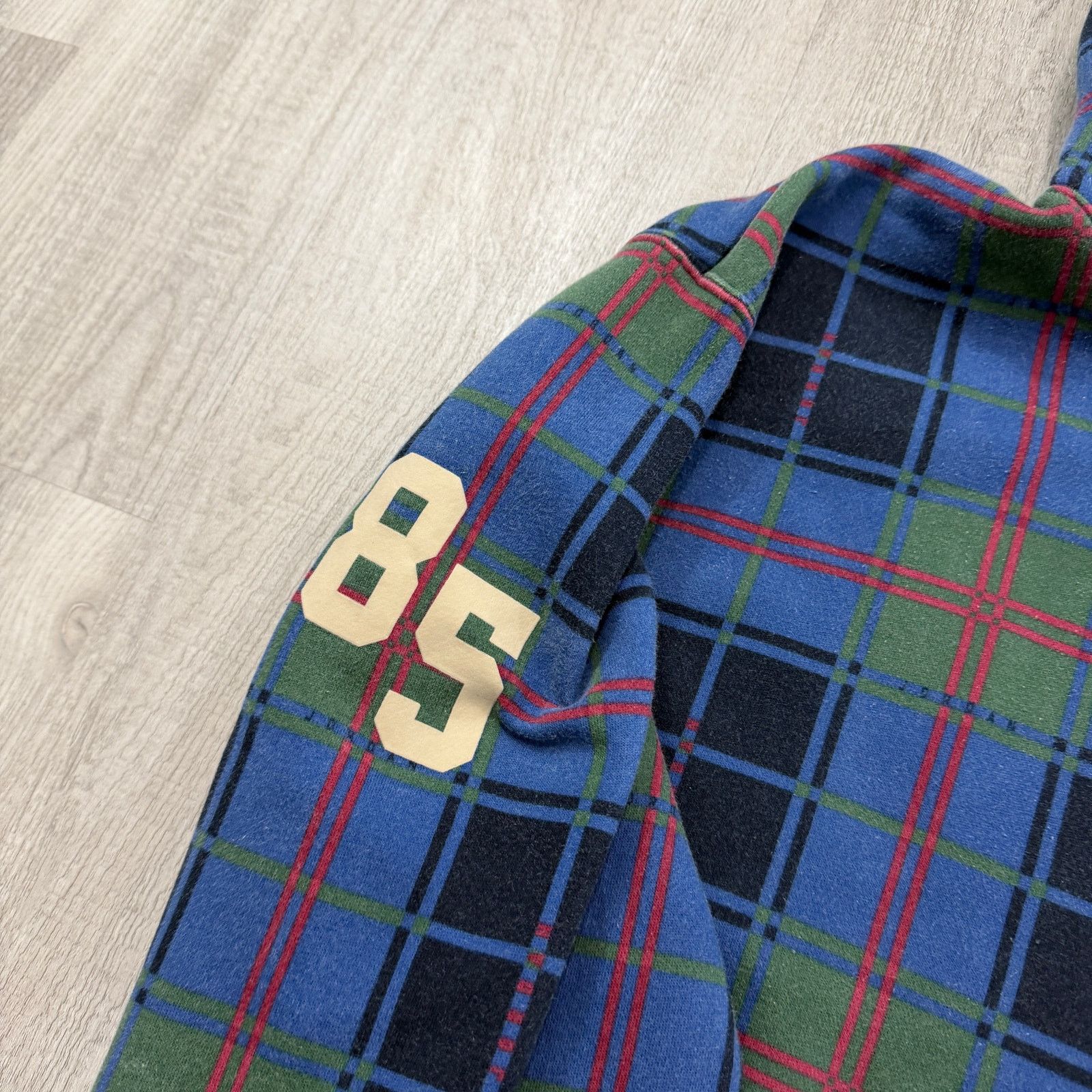 Jordan Brand Nike Air Jordan Essential Blue Plaid Hoodie Men's Medium Size US M / EU 48-50 / 2 - 4 Thumbnail