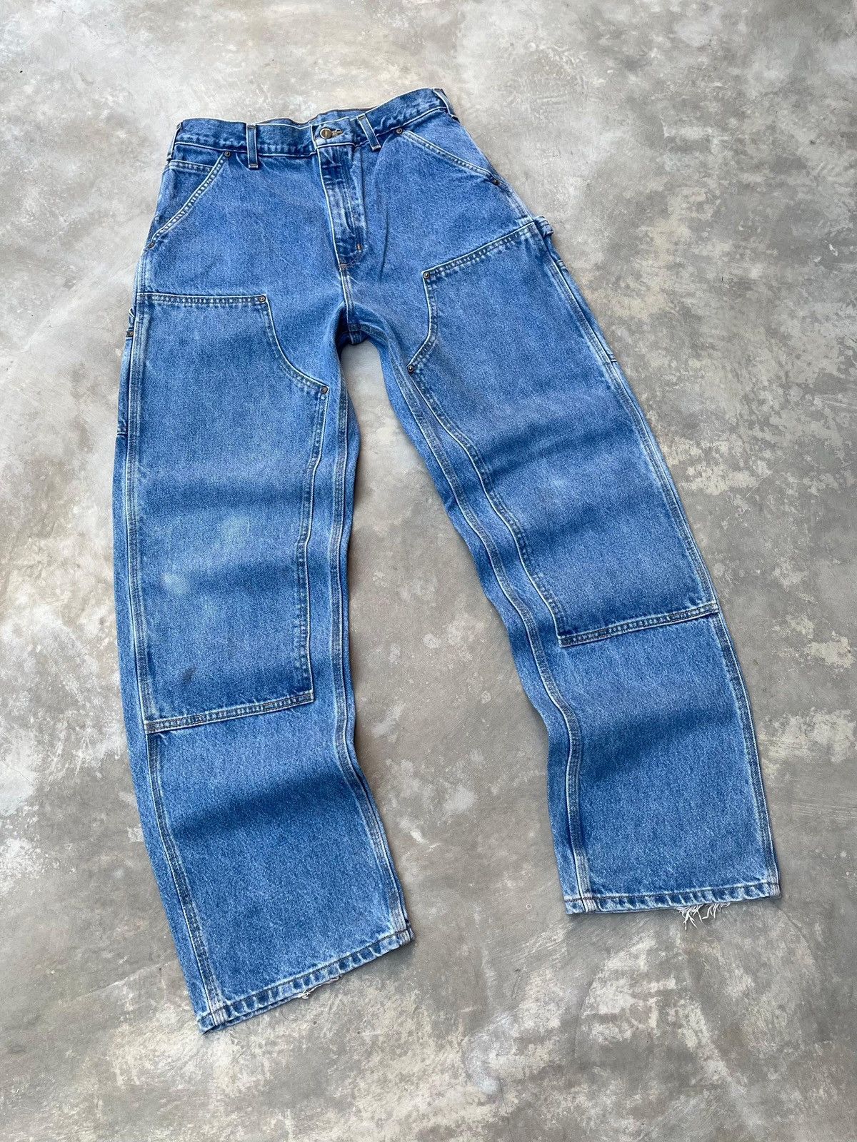 Carhartt Faded Dark Stone Carhartt Doublekne B73-BDST🪡Grunge Size US 34 / EU 50 - 5 Thumbnail