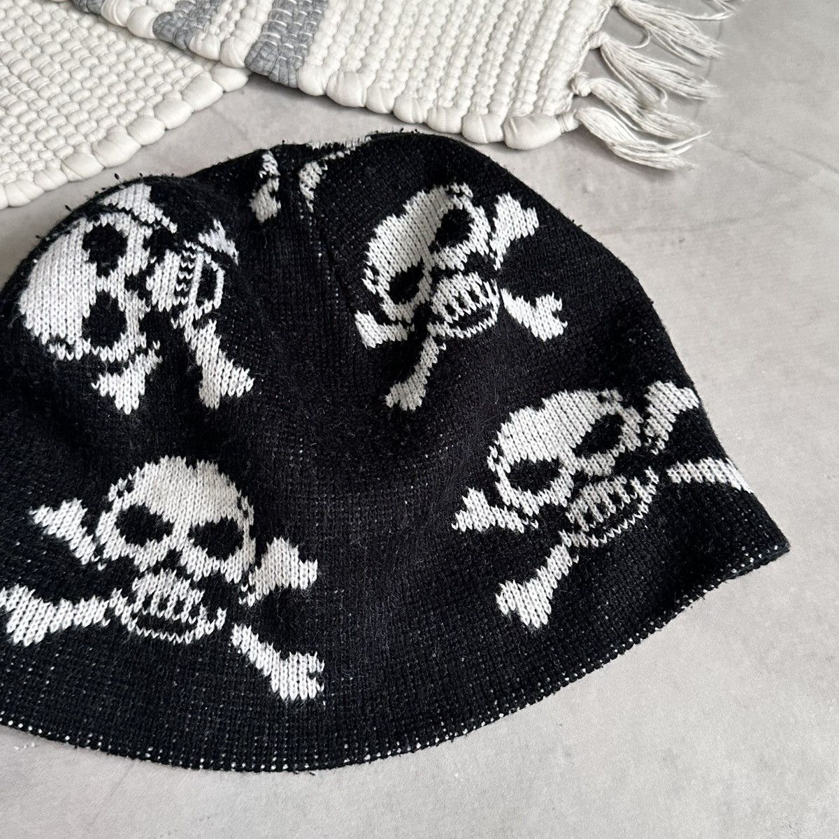 Hysteric Glamour × Undercover Japan Skull Yohji Yamamoto Vibe Knit Hat Beanie Size ONE SIZE - 2 Thumbnail