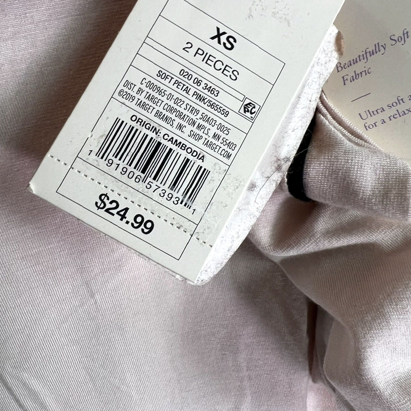 Vintage STARS ABOVE Pajama Top Women's XS Light Pink Long Sleeve Sleepwear Solid Cami Size XS / US 0-2 / IT 36-38 - 5 Thumbnail