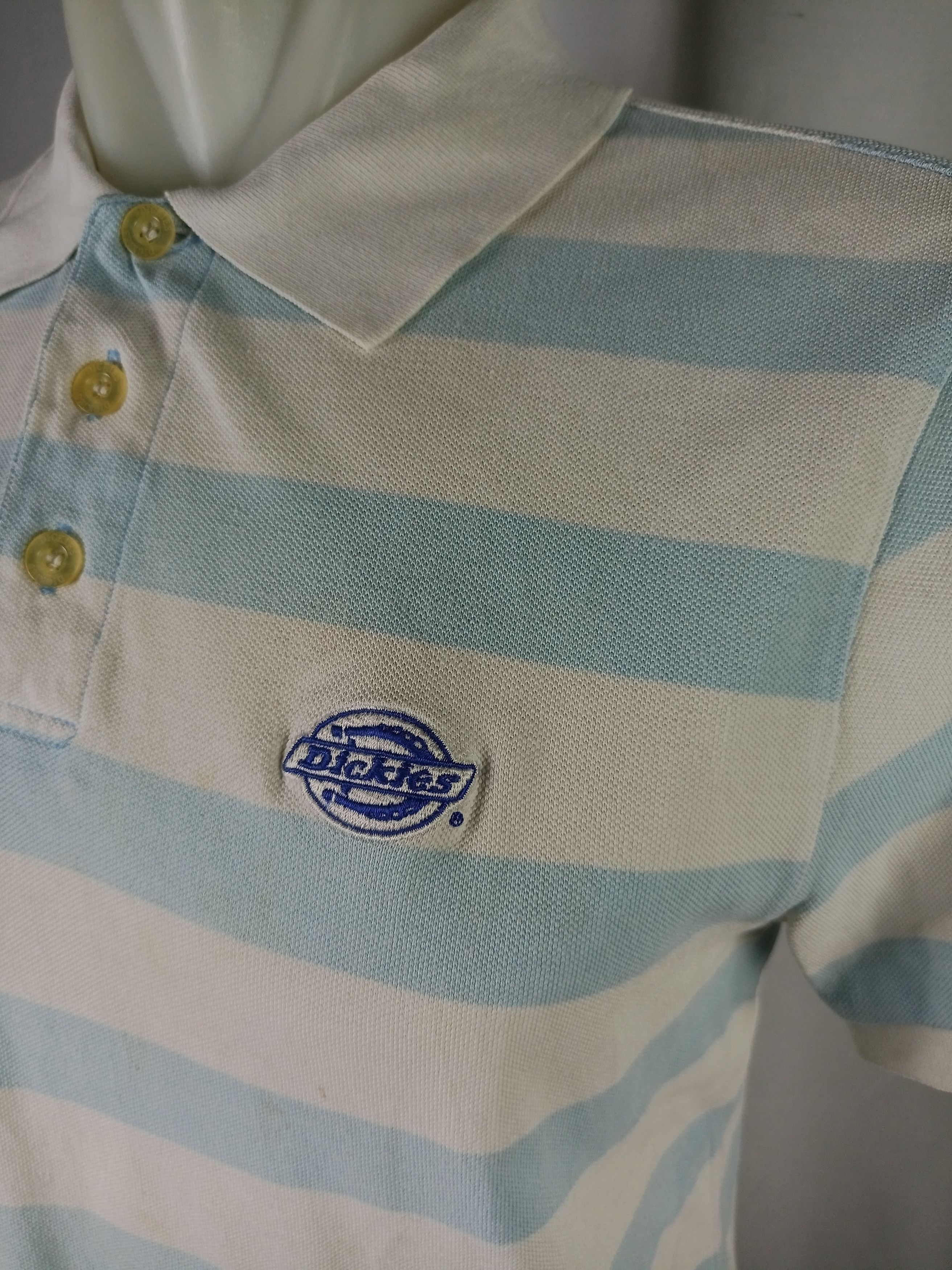 Dickies × Vintage Dickies Striped Embroidery Logo polo t-shirt Size US M / EU 48-50 / 2 - 3 Thumbnail