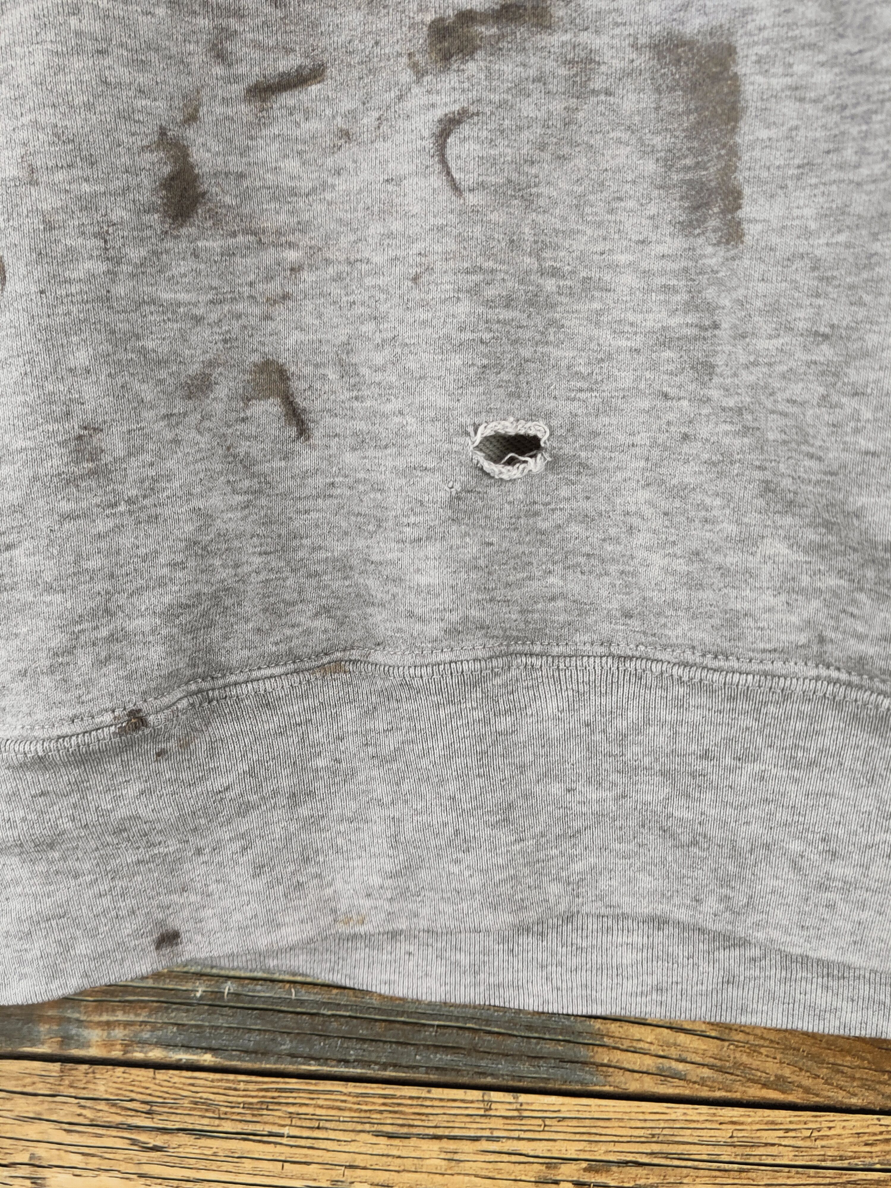 Uniqlo Distressed and Faded stuff by Uniqlo Gray Hoodie Sweatshirt Size US L / EU 52-54 / 3 - 3 Thumbnail