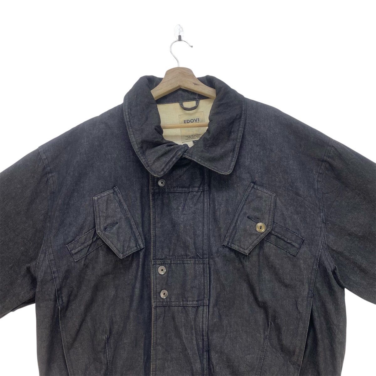 Designer × Japanese Brand Edovi Issey Miyake Inspire Oversize Denim Loose Bomber Style Size US M / EU 48-50 / 2 - 2 Thumbnail