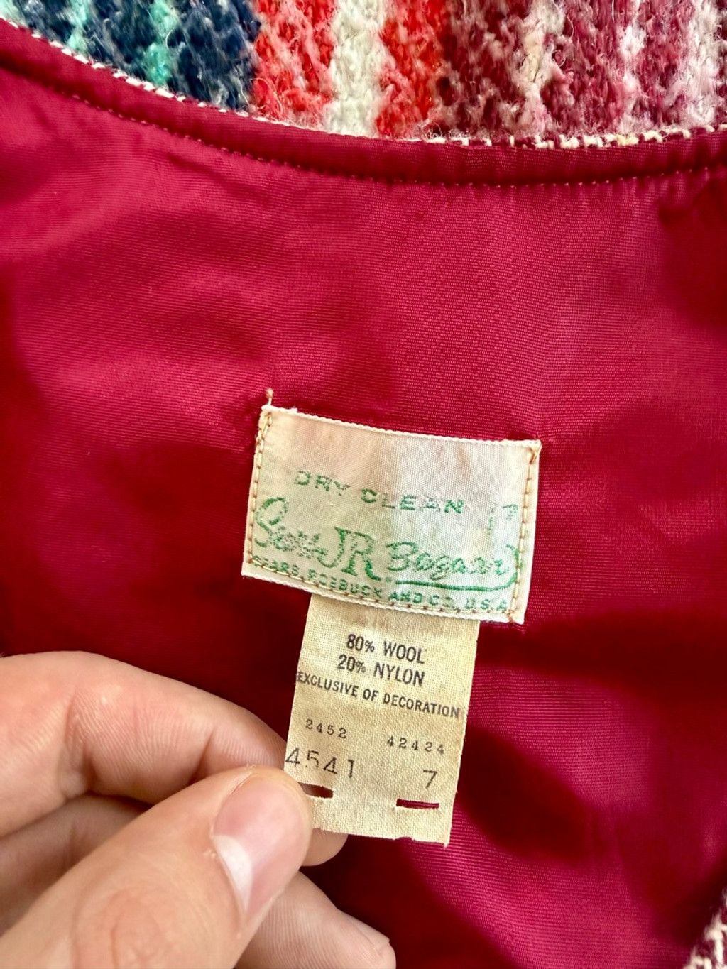 Sears 60s Women's Sears Red & White Vest Juniors 7 Size S / US 4 / IT 40 - 5 Thumbnail