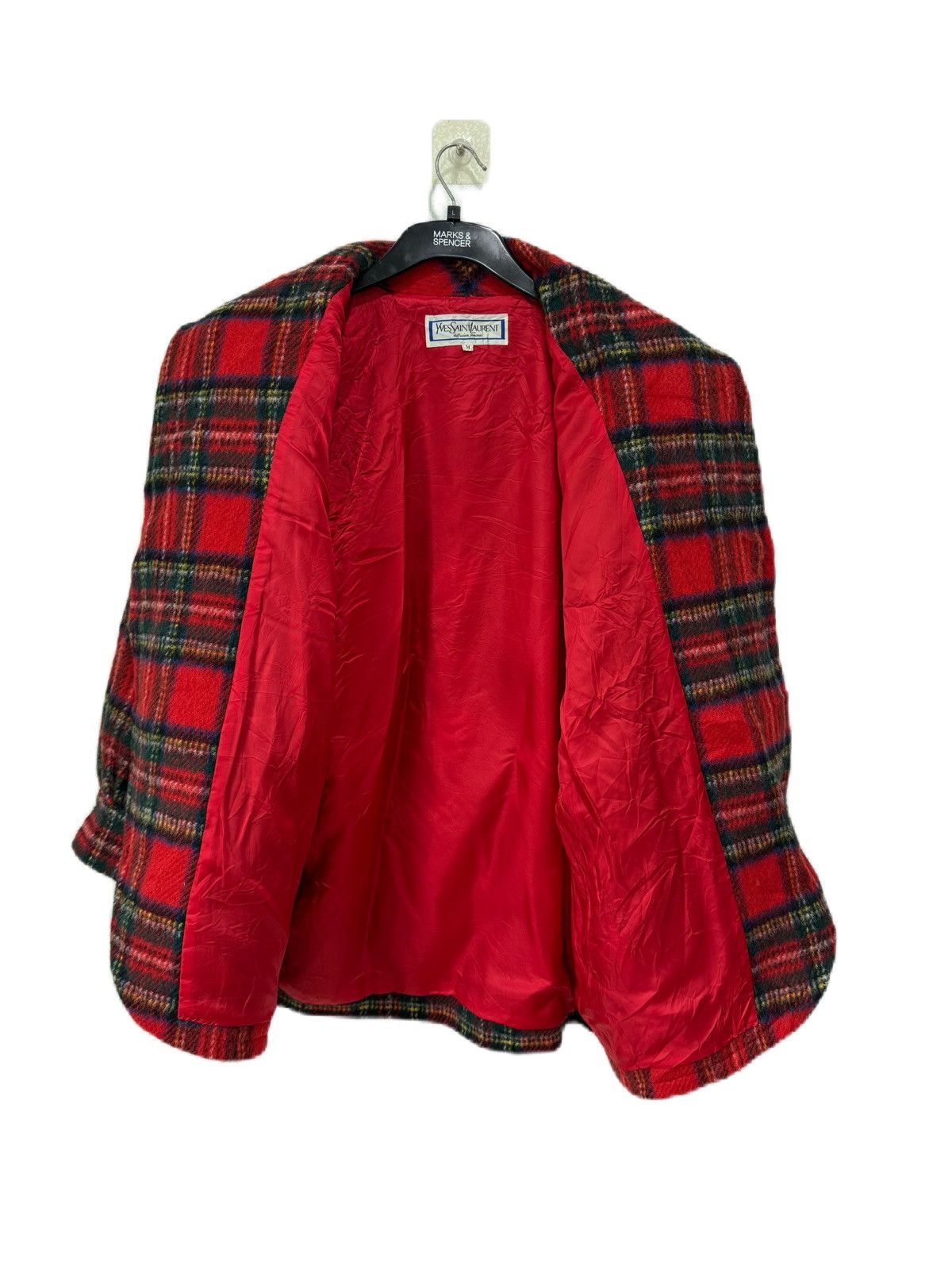 Yves Saint Laurent Vintage YSL Diffusion Femmes Buttonless Wool Double Pocket Size M / US 6-8 / IT 42-44 - 5 Thumbnail