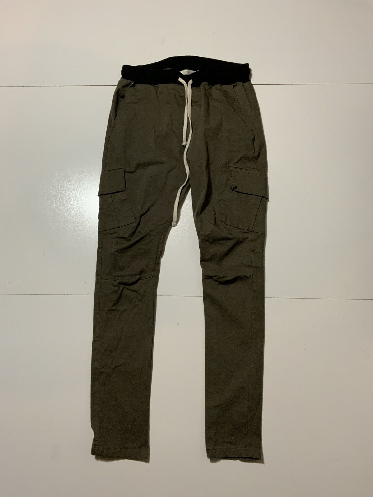 MNML MNML Los Angeles Olive Green Cargo Drawstring Utility Pants Size US 32 / EU 48 - 1 Thumbnail