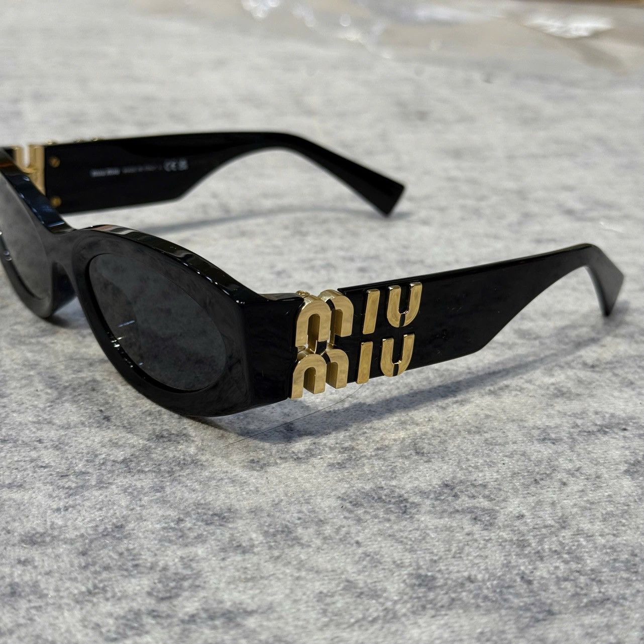 Miu Miu MIU MIU MU 11WS 1AB5S0 Glimpse Sunglasses BLACK Size ONE SIZE - 2 Thumbnail