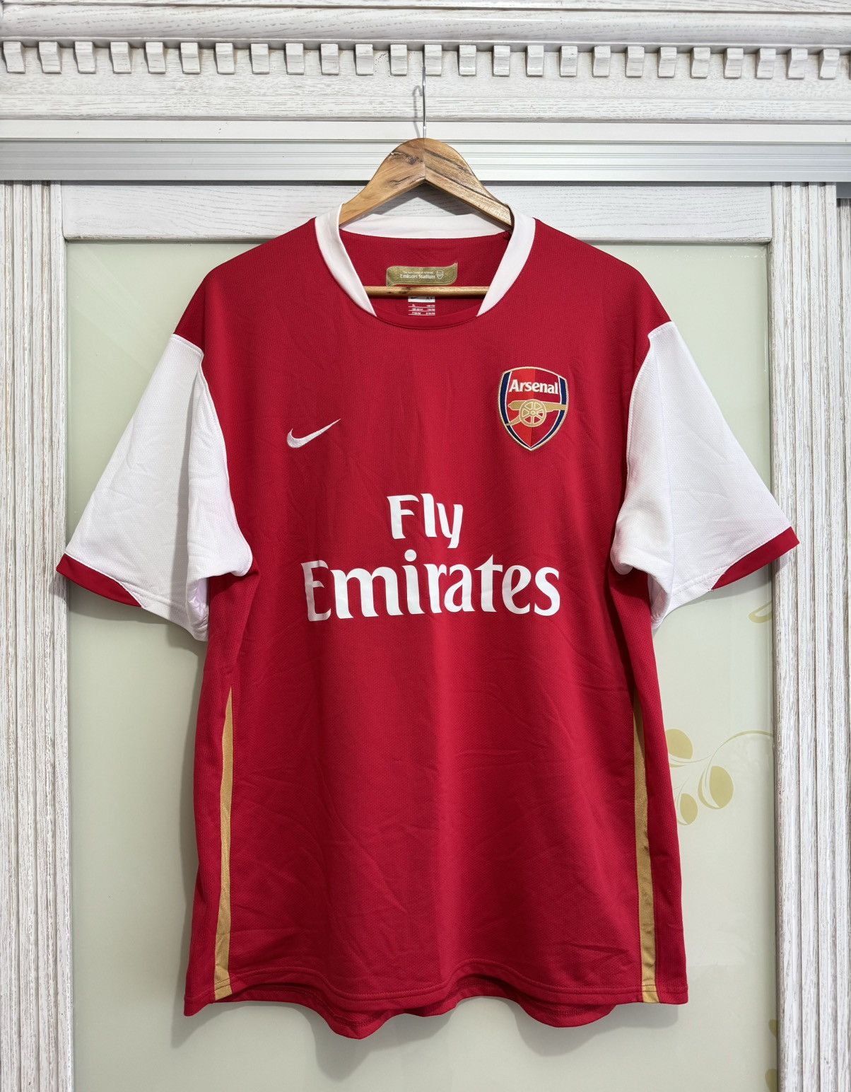 Nike × Vintage Vintage Arsenal 2007-2008 Home Soccer Jersey Football Kit Size US XL / EU 56 / 4 - 1 Thumbnail