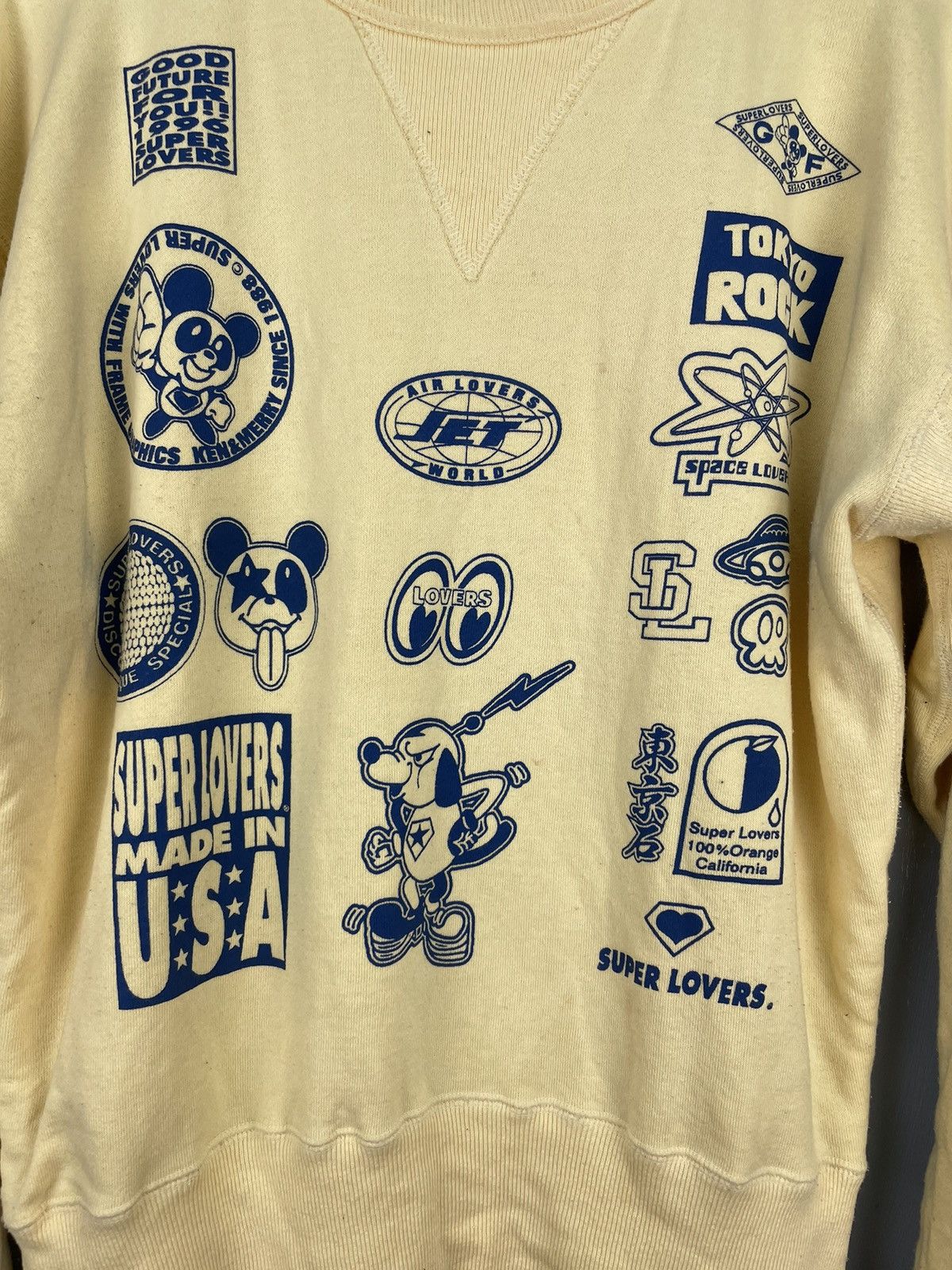 Hysteric Glamour Super Lovers double V 50s inspired sweatshirt Size US L / EU 52-54 / 3 - 4 Thumbnail