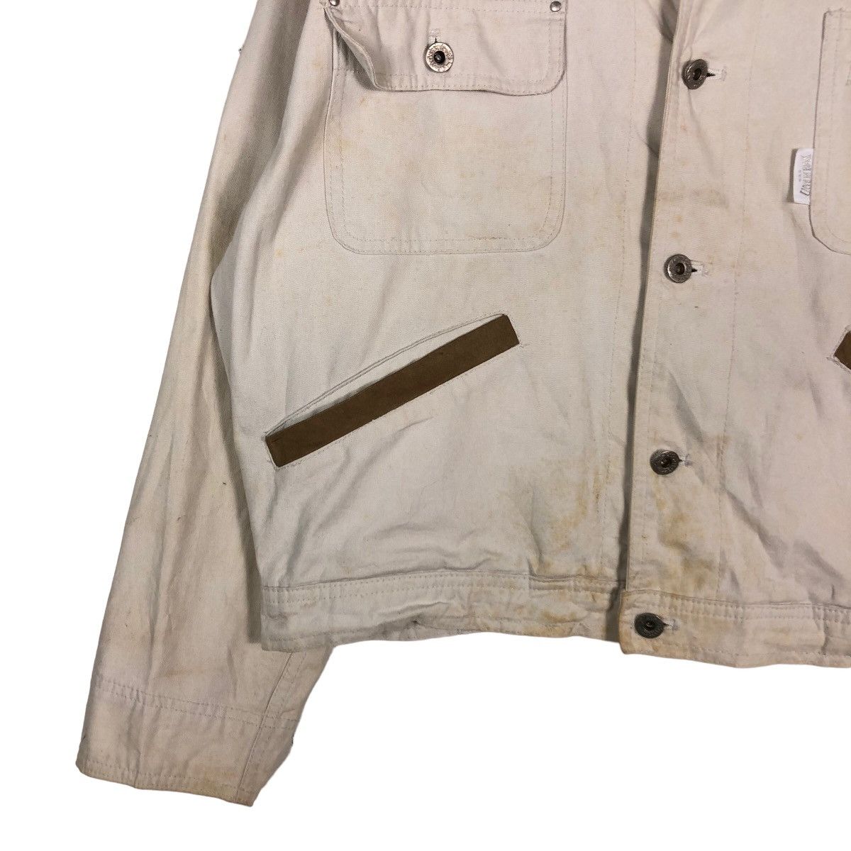 Japanese Brand 🔥Vintage Cropped Biker Jacket Union Made Multi Pocket Size US L / EU 52-54 / 3 - 4 Thumbnail