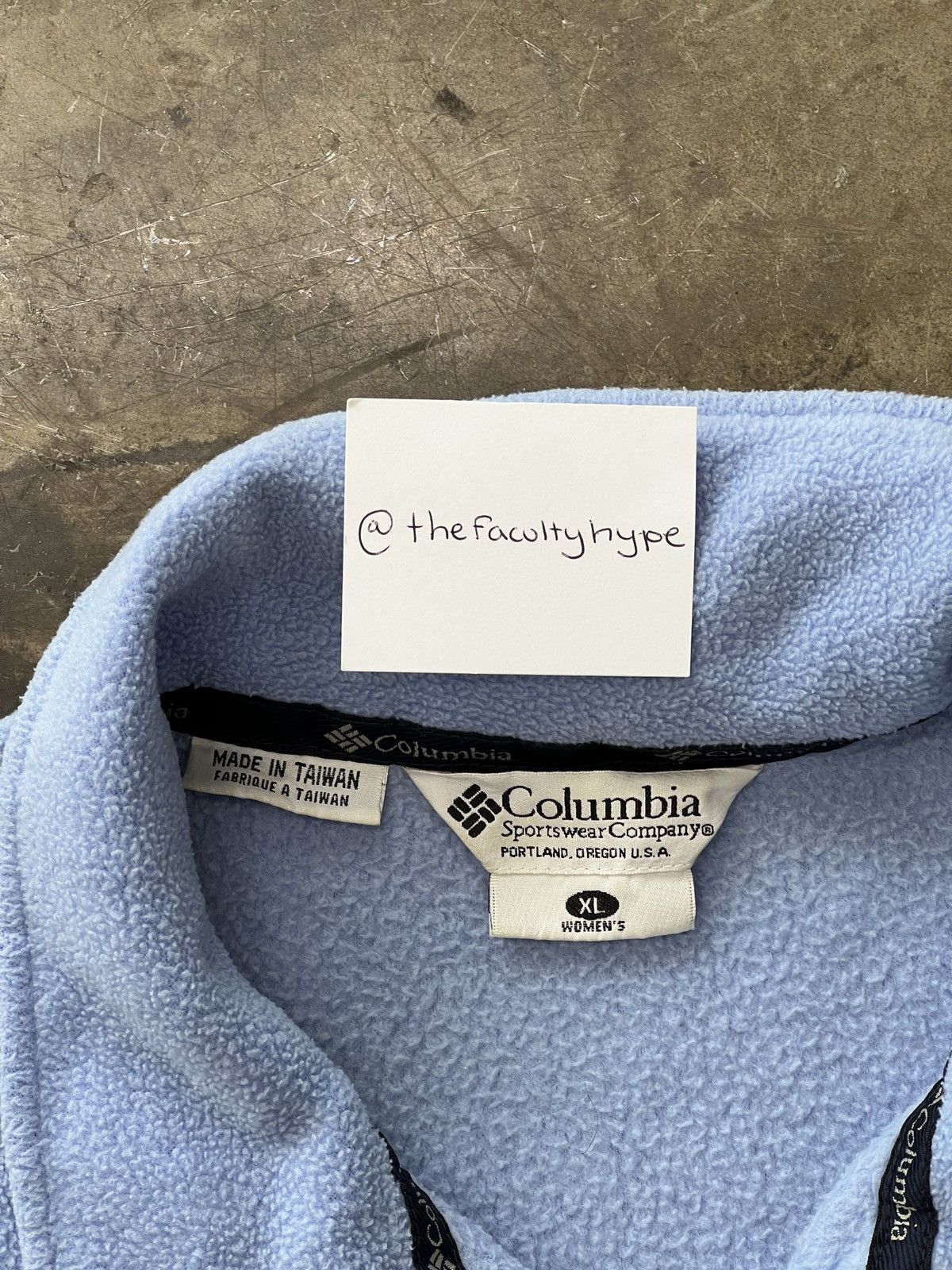 Columbia × Vintage Vintage 90s Columbia Blue Fleece Full Zip Jacket XL Size US XL / EU 56 / 4 - 3 Thumbnail