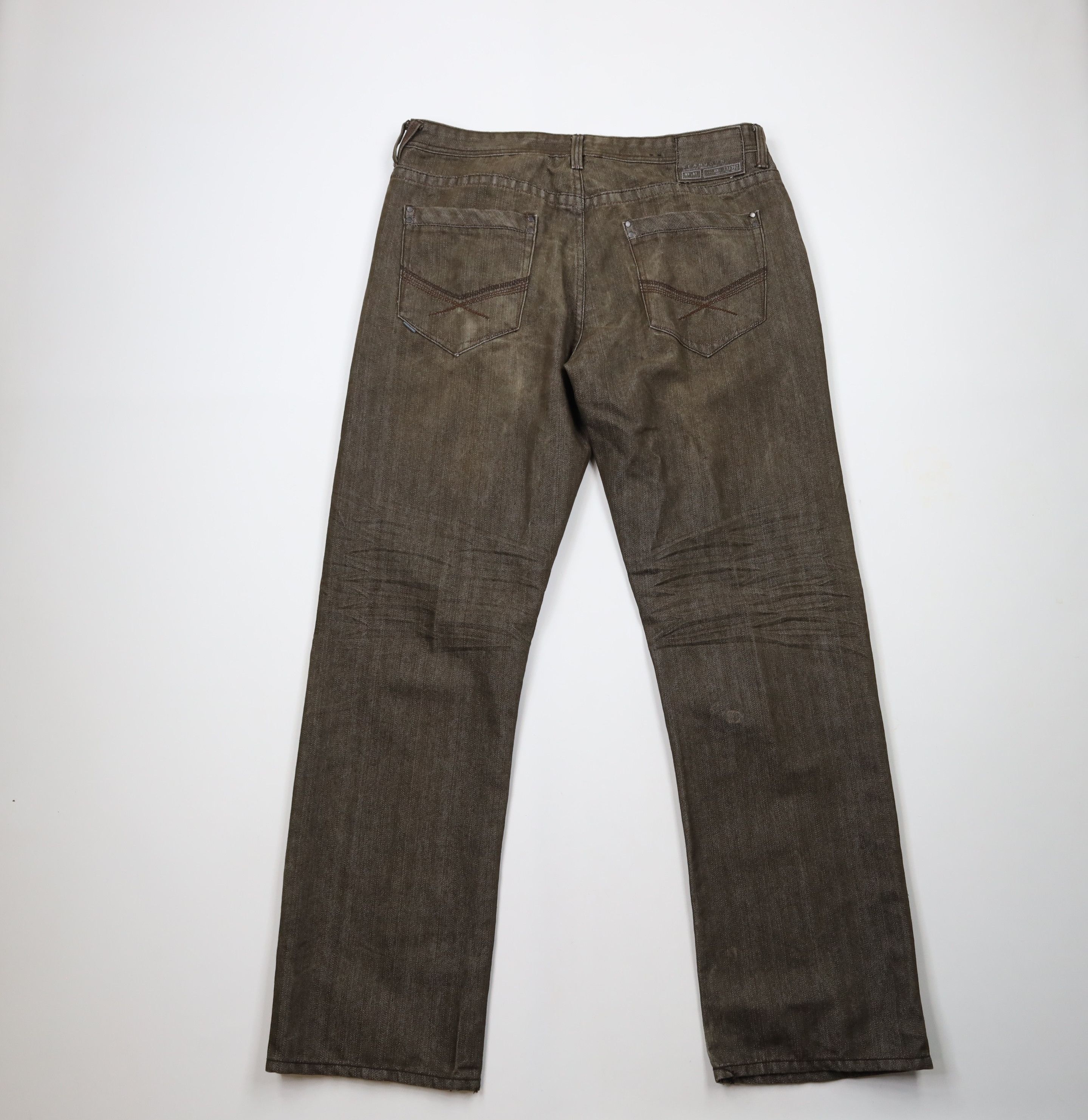 Vintage Vintage Y2K Streetwear Sean John Wide Leg Denim Jeans Brown Size US 36 / EU 52 - 9 Thumbnail