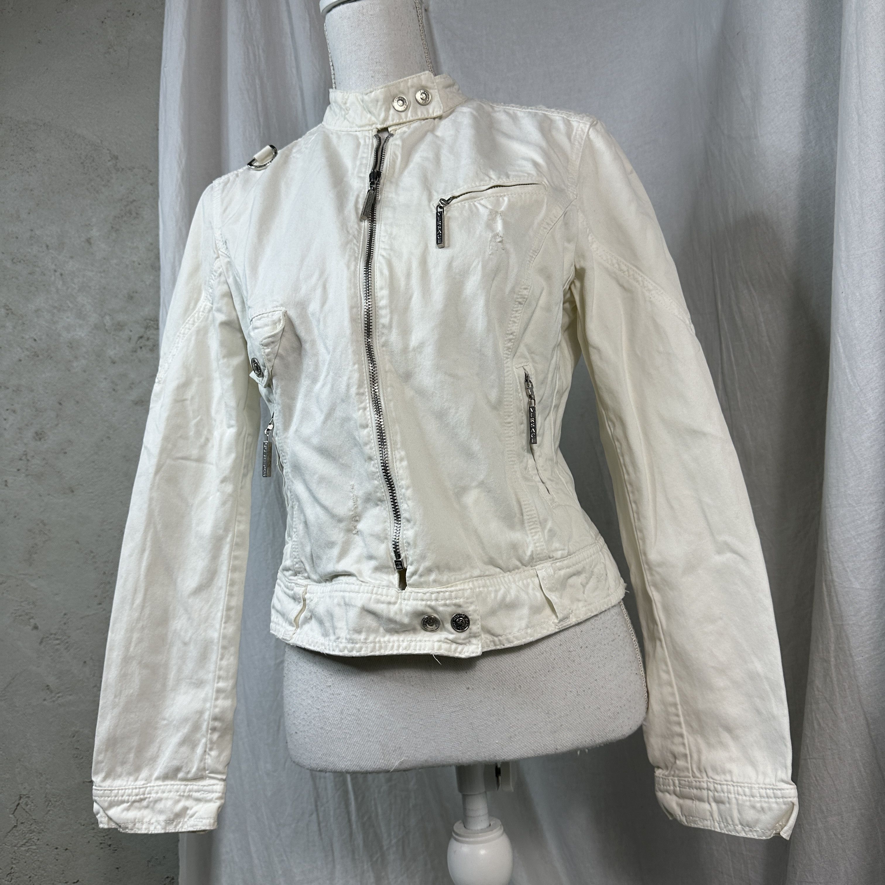 Versace × Vintage Women's Fitted Vintage Versace Y2K Jacket Size S / US 4 / IT 40 - 7 Thumbnail