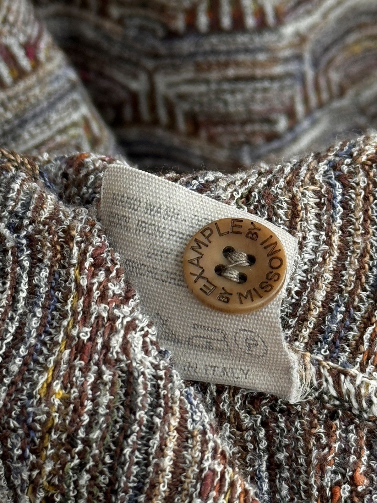 Missoni × Vintage Vintage Example by Missoni Mosaic Pattern Luxury Sweatshirt Size US XL / EU 56 / 4 - 15 Thumbnail