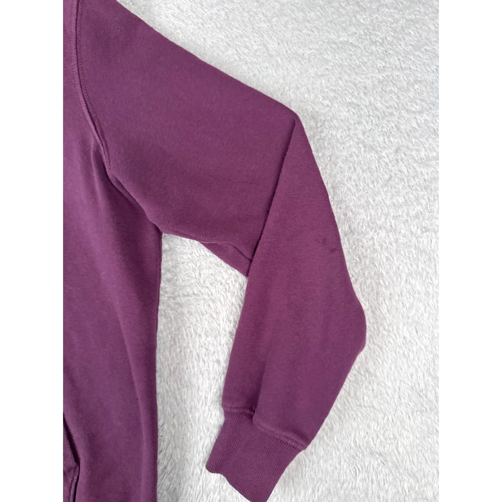 The North Face VINTAGE The North Face Hoodie Shirt Womens Medium Purple Pullover Pocket Cotton 90s Logo Mens Womens Boys Girls Size M / US 6-8 / IT 42-44 - 2 Thumbnail