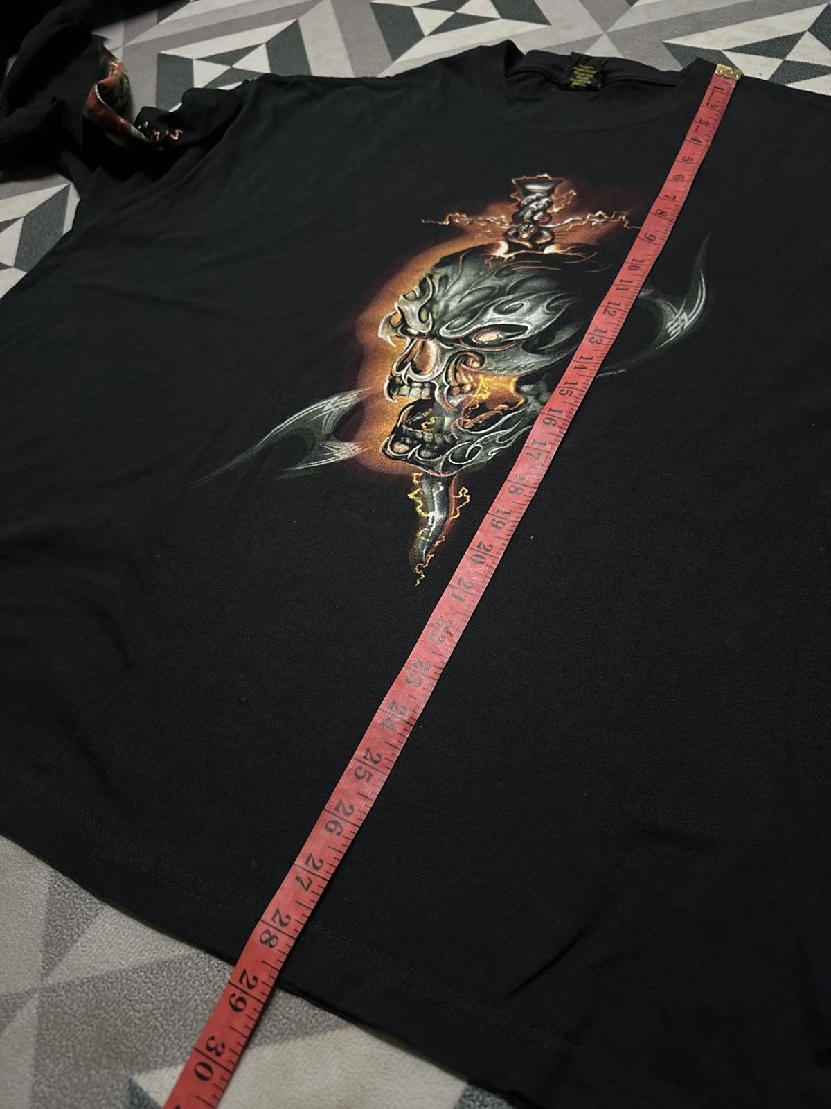 Vintage 2008 Hot leather skulls long sleeve