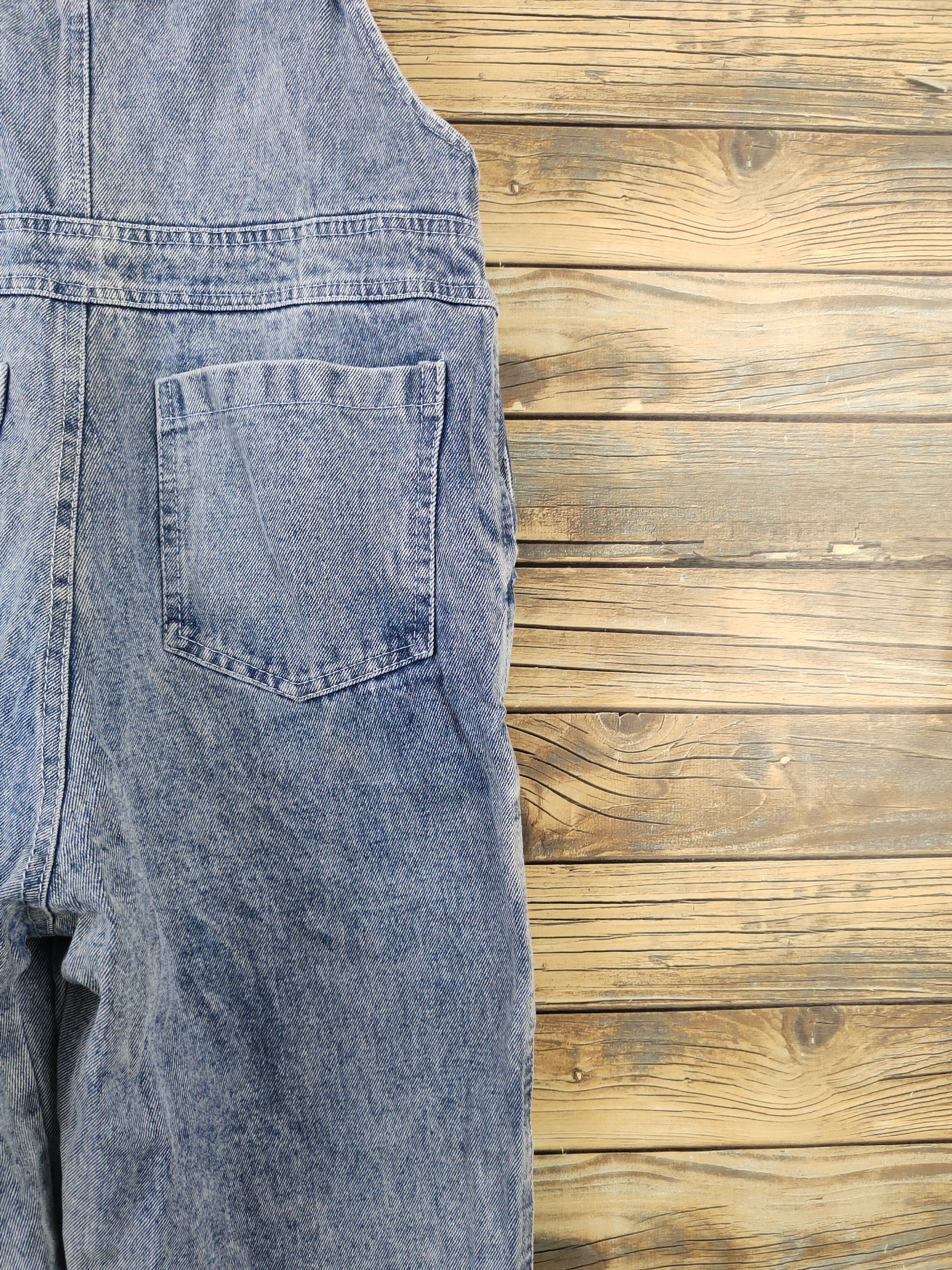 Japanese Brand × Vintage Very rare 💥Japanese Brand Blue Denim Jumpsuits Size 31" - 14 Thumbnail