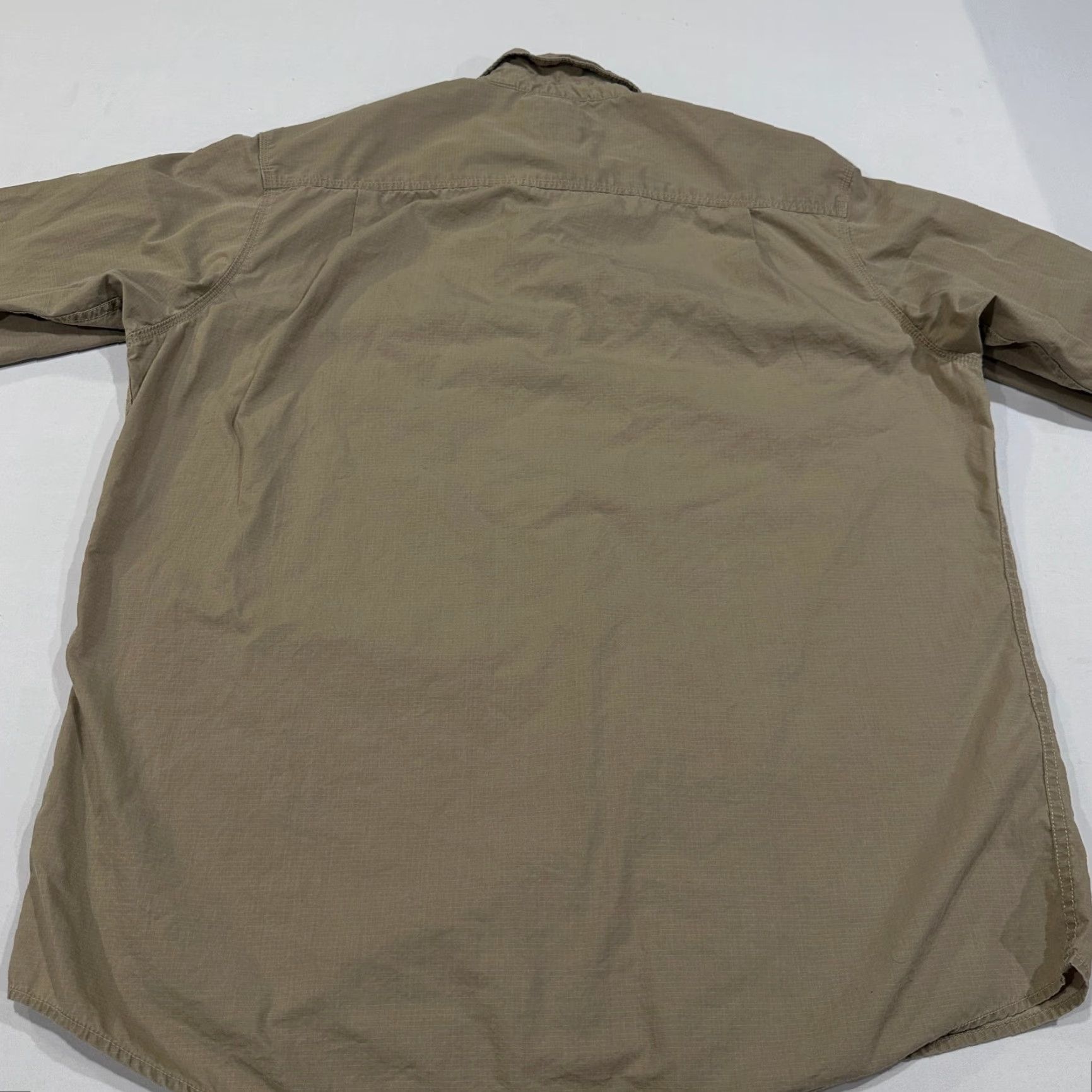 Vintage Red Head Brand Co. Shirt XL Mens Tan Button Up Long Sleeve 100% Cotton Pockets Size US XL / EU 56 / 4 - 4 Thumbnail