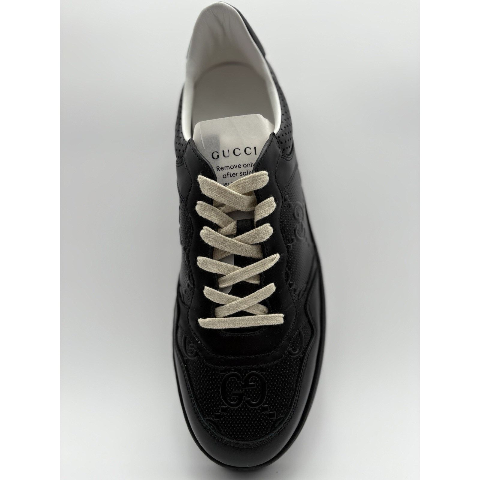 Gucci Gucci GG Embossed ' Black Leather ' | BRAND NEW! Size US 13 / EU 46 - 11 Thumbnail