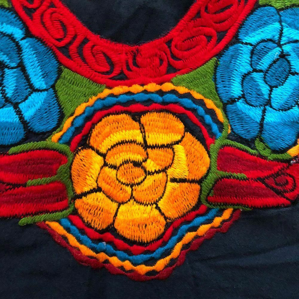 Designer New Marine Blue Hand Made Blouse L Size L / US 10 / IT 46 - 3 Thumbnail
