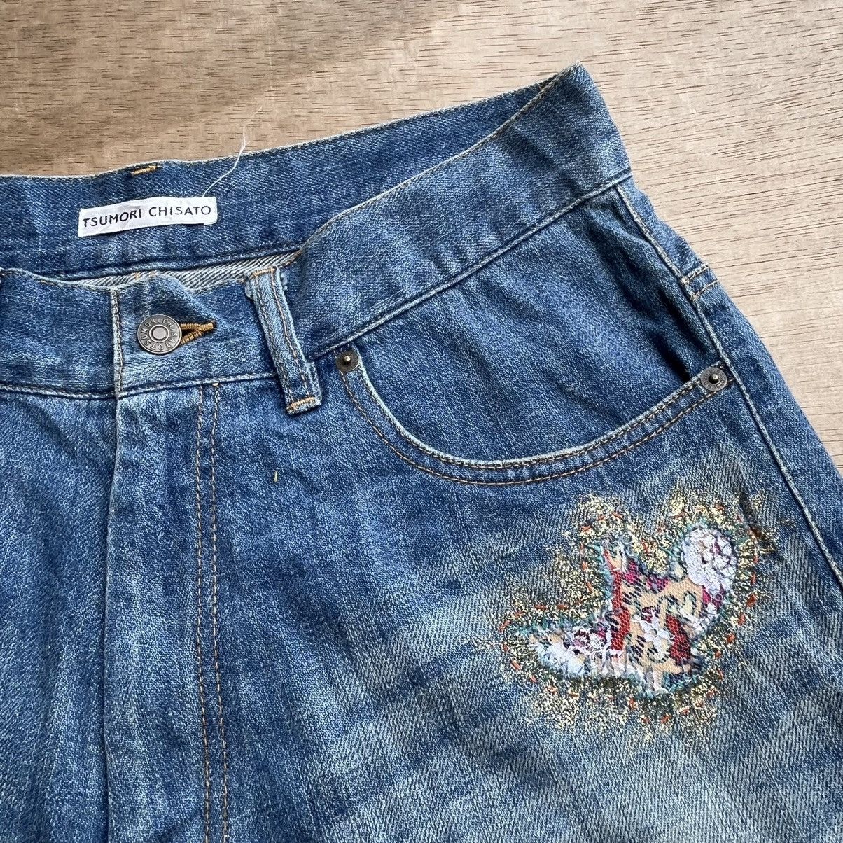 Issey Miyake × Japanese Brand × Tsumori Chisato TSUMORI CHISATO DENIM SHORT DROP CROTCH Size US 32 / EU 48 - 2 Thumbnail