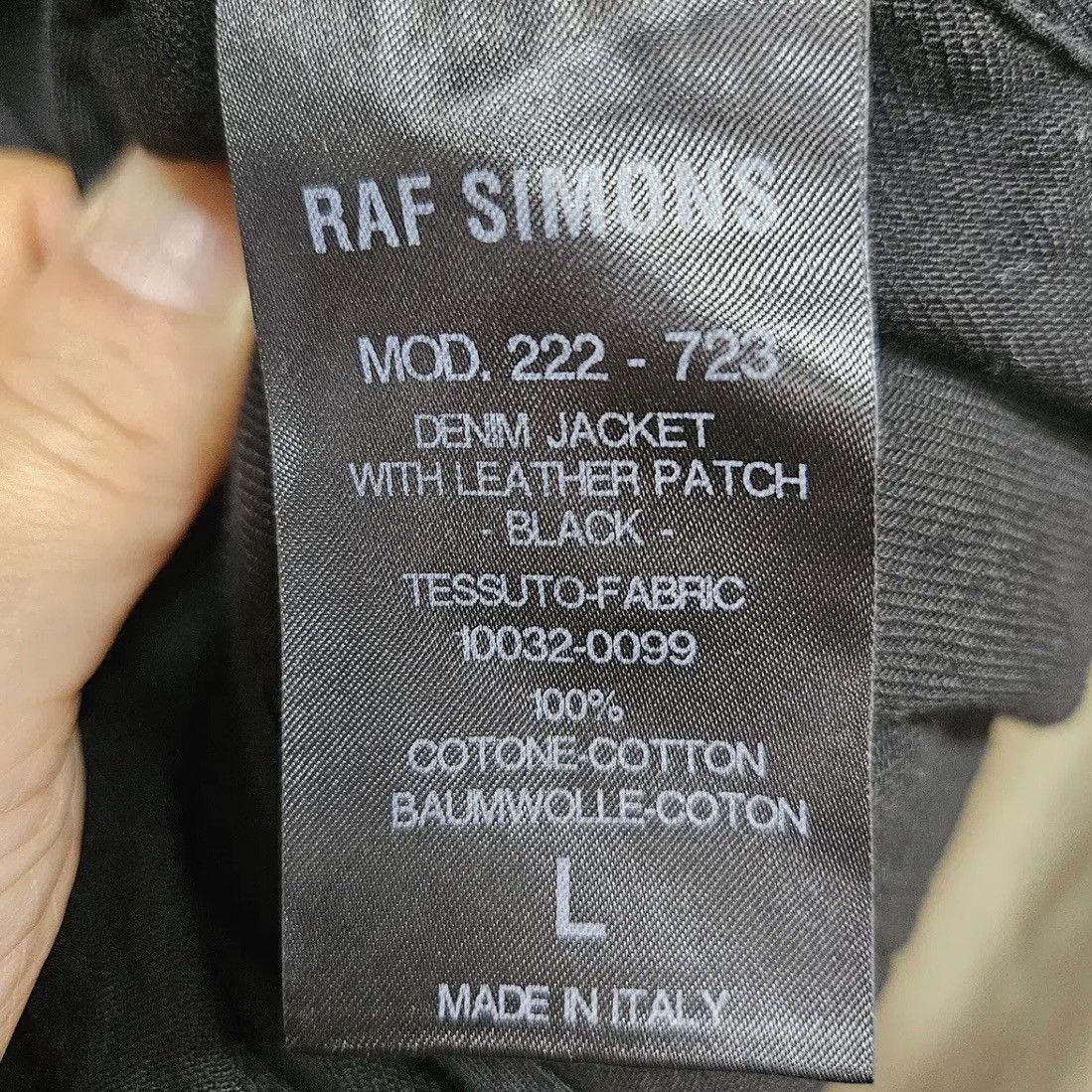 Raf Simons Raf Simons AW22 Altered Reality Black Denim Jacket Size US L / EU 52-54 / 3 - 7 Thumbnail