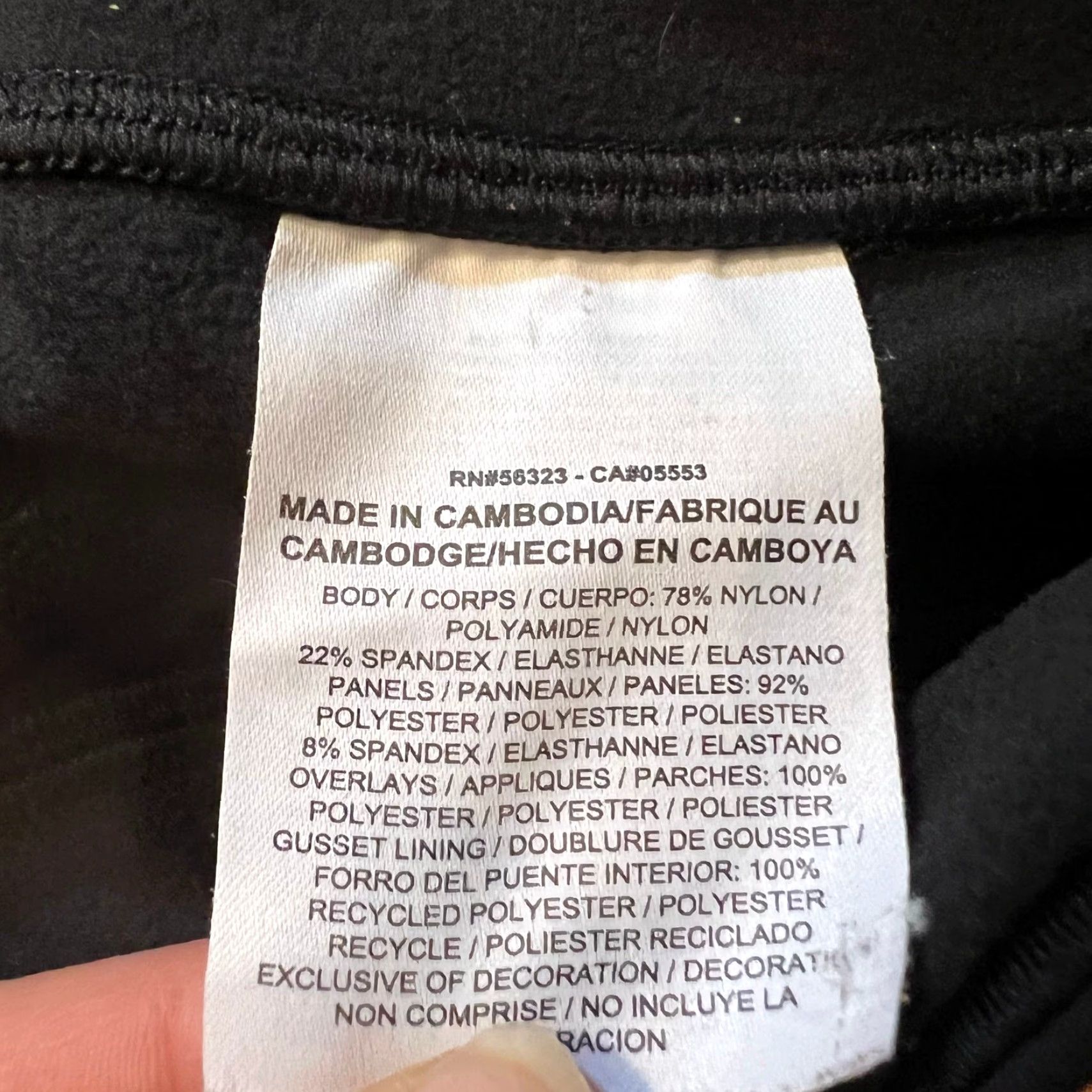 Nike VINTAGE Nike Shield Leggings Womens XS Epic Lux Running Tight AQ8059 Black Size 26" / US 2 / IT 38 - 6 Thumbnail