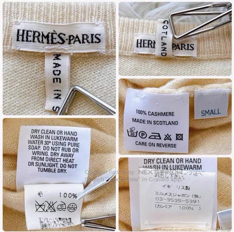 Hermes Hermes Beige 100% Cashmere Cardigan Size S / US 4 / IT 40 - 6 Thumbnail