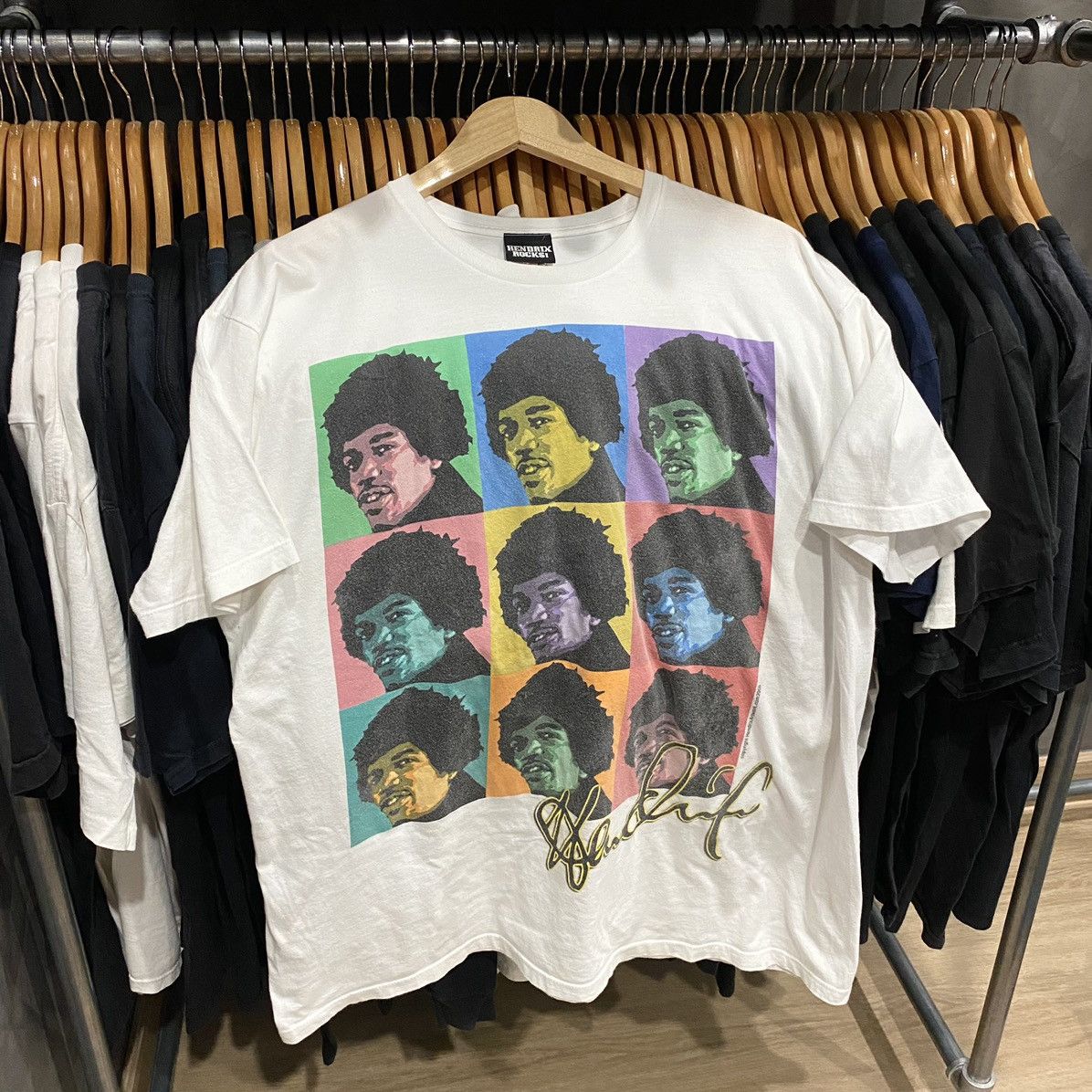 Vintage Vintage 2008 Jimi Hendrix Pop Art Tee Size US XL / EU 56 / 4 - 2 Thumbnail