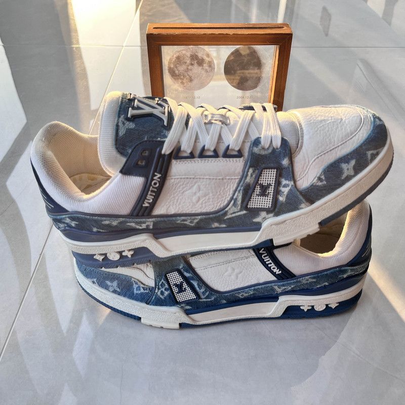 Louis Vuitton Louis Vuitton Denim Low-Top Fashion Sneakers -2508 Size US 8 / EU 41 - 7 Thumbnail