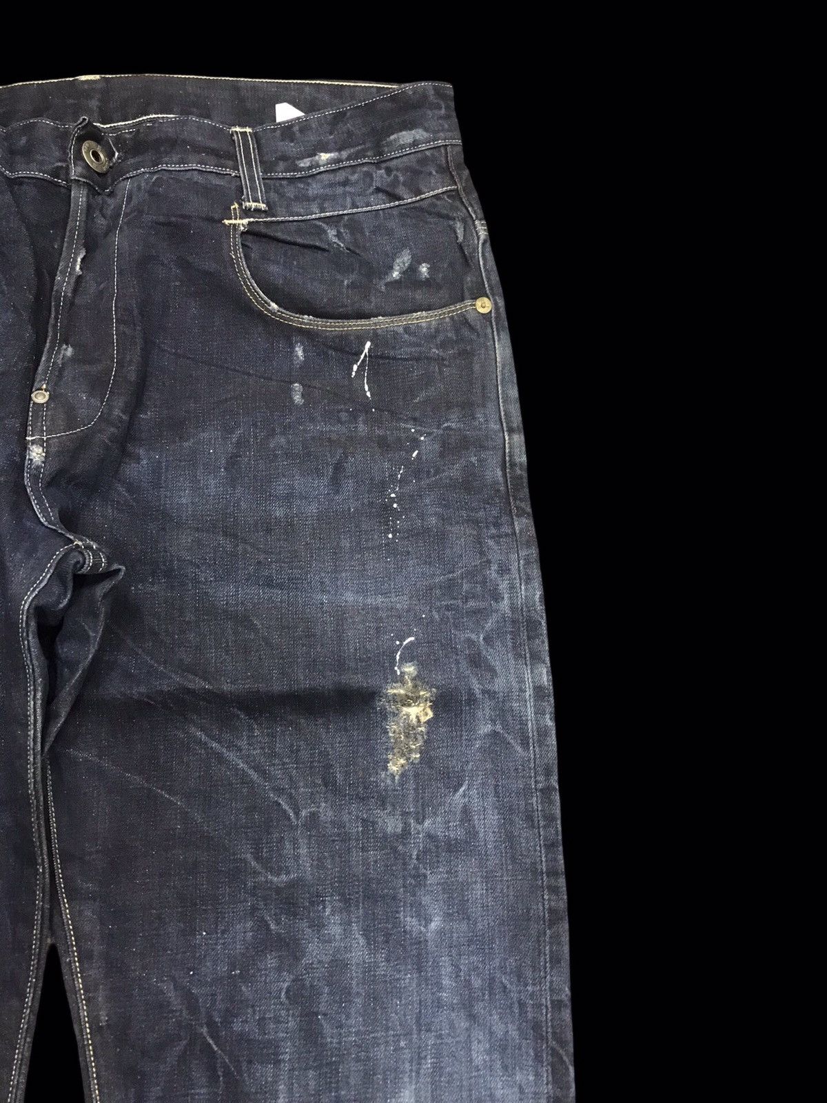 G-Star GSTAR RAW Japan Sick Painter Skinny Distressed Denim F96 Size US 35 - 3 Thumbnail