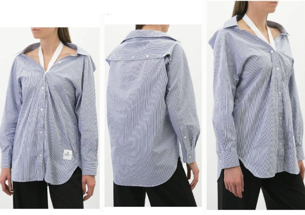 Alexander Wang RARE ALEXANDER WANG HALTER POPLIN SHIRT TOP Size M / US 6-8 / IT 42-44 - 1 Thumbnail