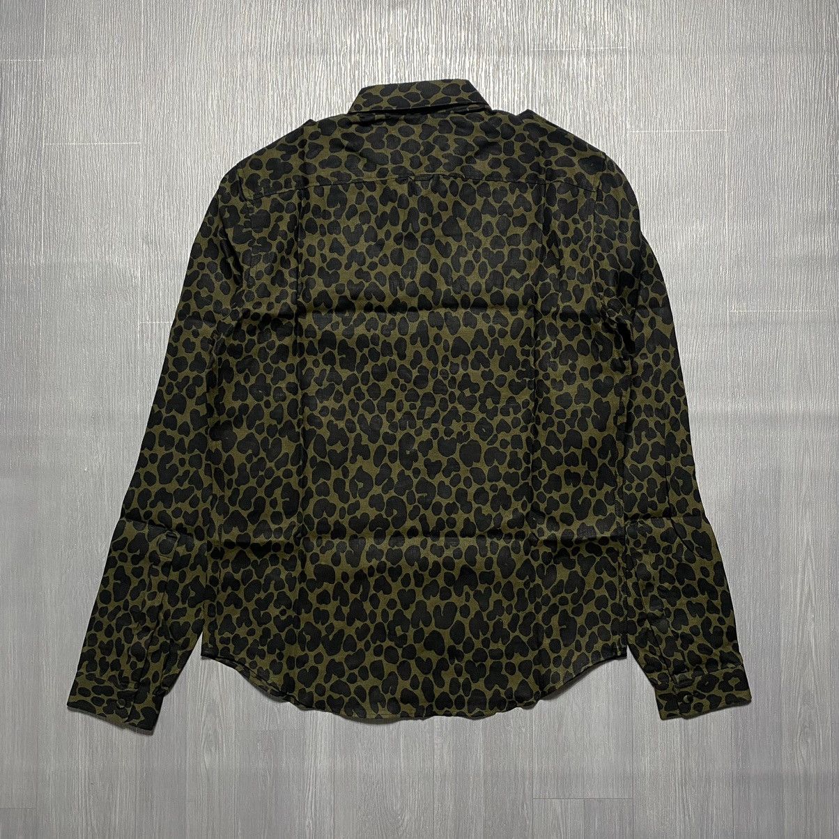 Burberry Prorsum SS14 Military Leo Print Linen Shirt Size US M / EU 48-50 / 2 - 6 Thumbnail