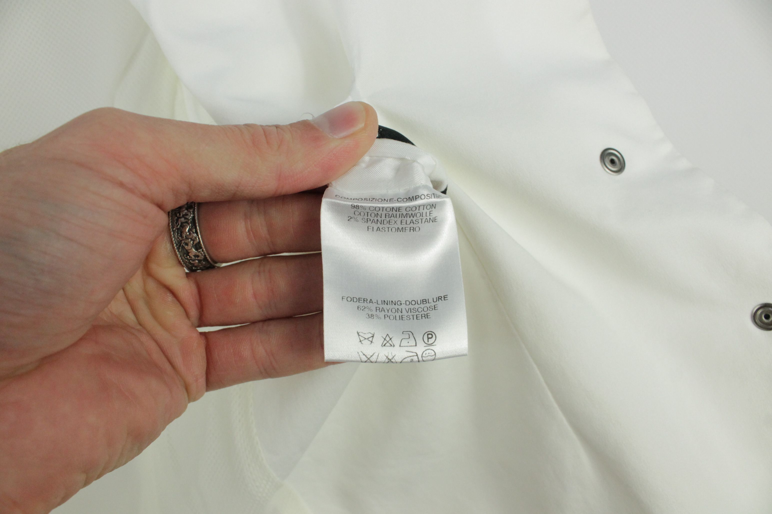 Gucci Gucci White Stretch Cotton Blazer Jacket Women's Size M / US 6-8 / IT 42-44 - 12 Thumbnail