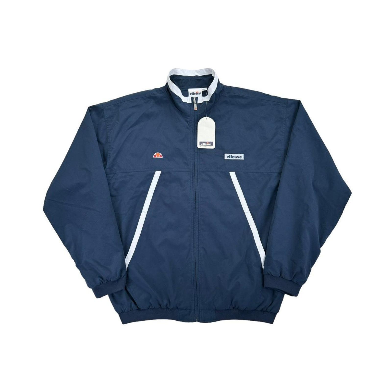 Ellesse Sportswear Vintage Ellesse 90s Vintage Navy Blue Tracksuit Jacket and Pants Set Grailed