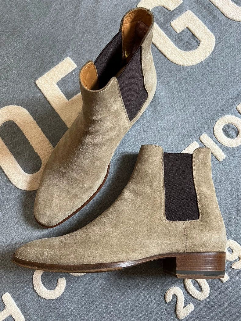 Saint Laurent Paris 21ss fur fur Chelsea boots