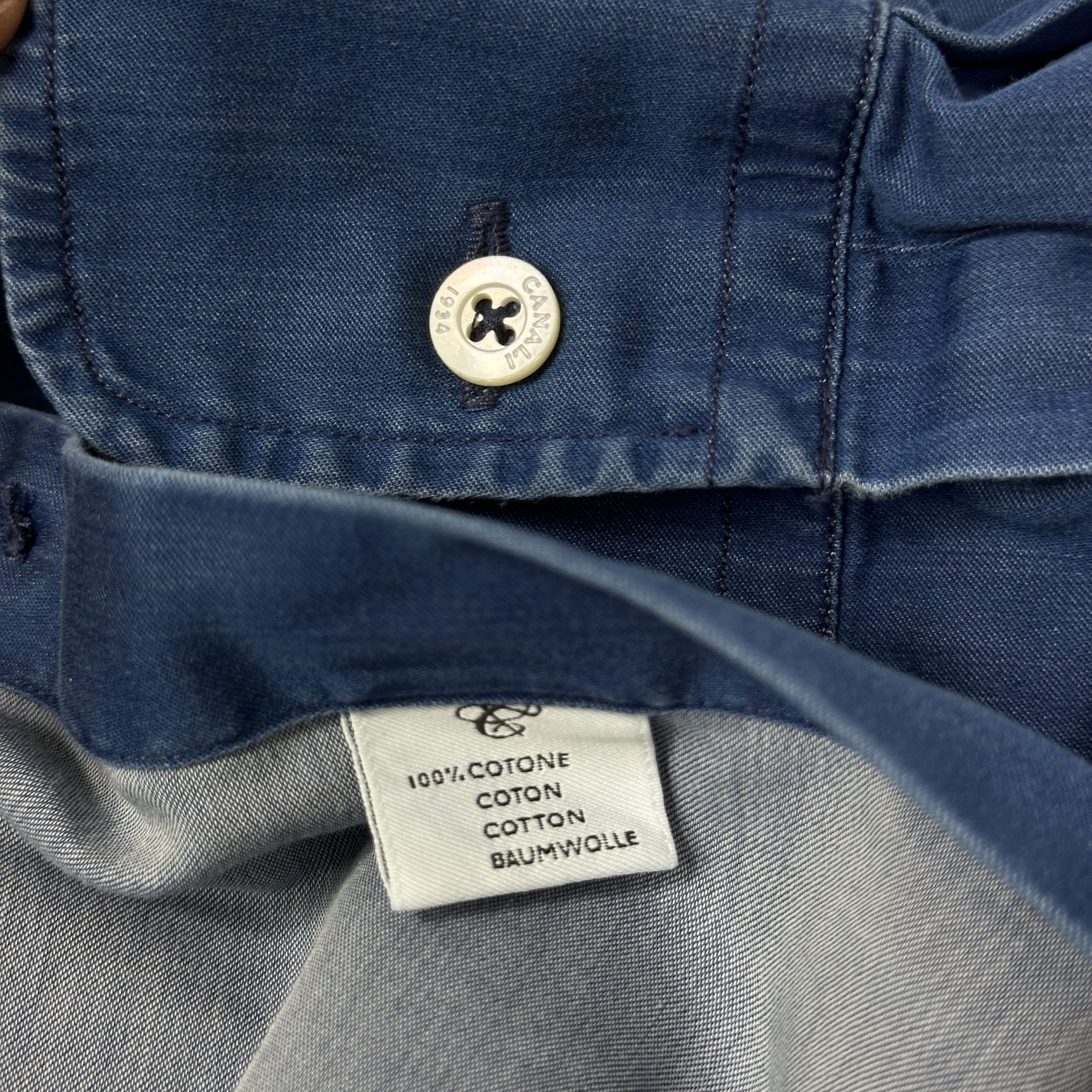 Canali Vintage Denim Streetwear Canali Jeans Shirt Y2K Size US L / EU 52-54 / 3 - 5 Thumbnail