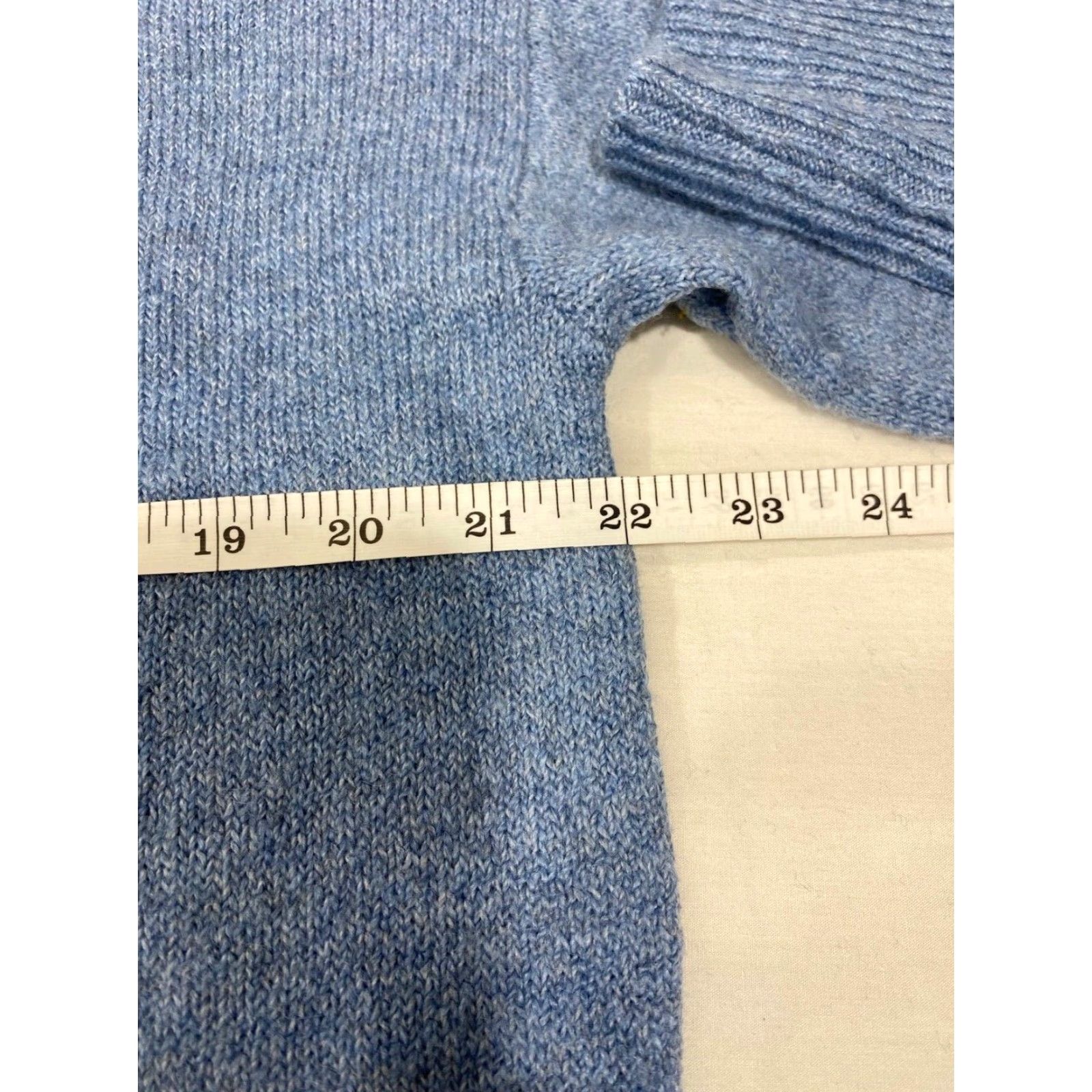 Ellen Tracy NWT Ellen Tracy Blue Round Neck Pullover Sweater Size M Womens Cable-Knit Polyester Blend Long Sleeve Size M / US 6-8 / IT 42-44 - 5 Thumbnail