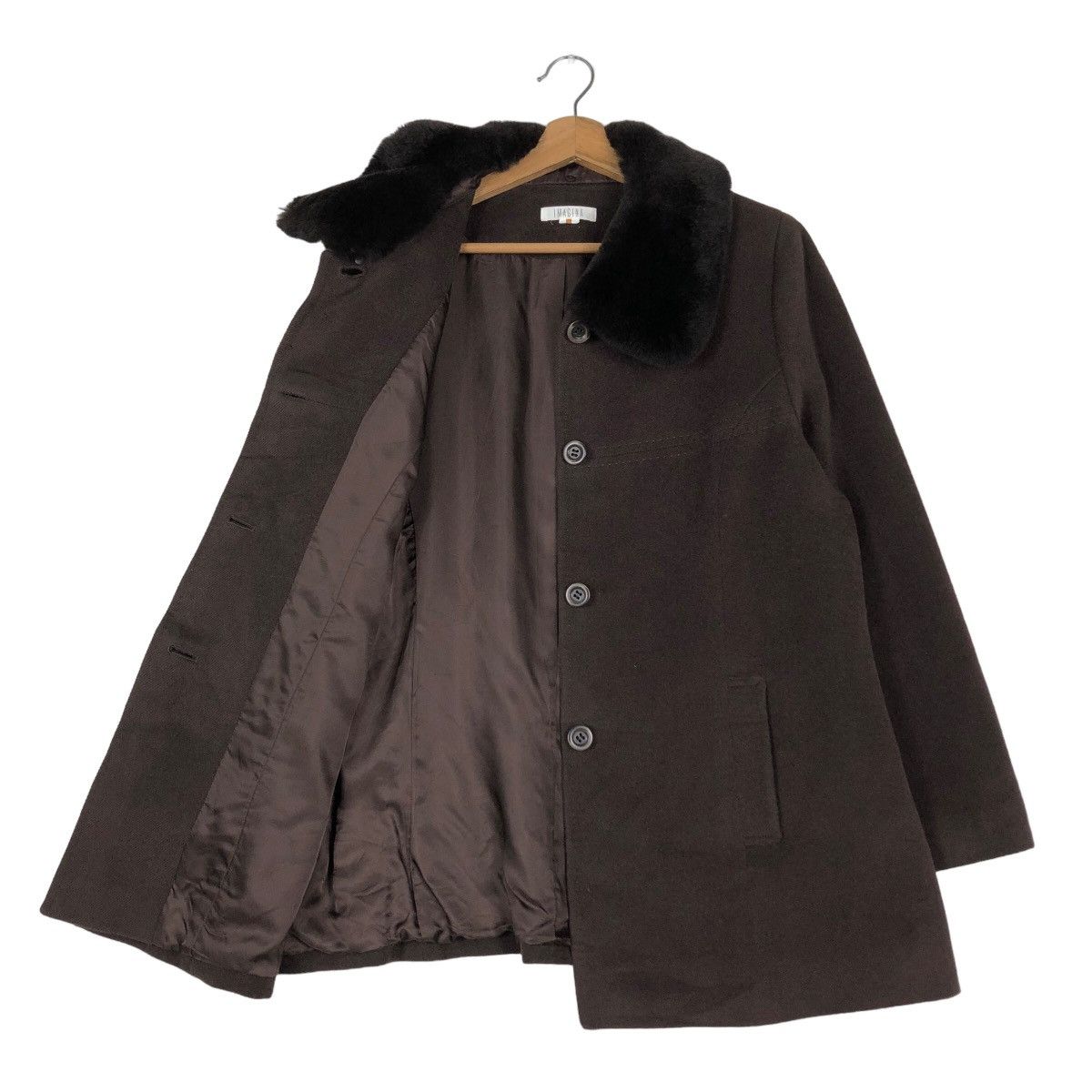 Issey Miyake 🔥Vintage Button Jacket Imagina Issey Miyake Mink Fur Collar Size US M / EU 48-50 / 2 - 10 Thumbnail