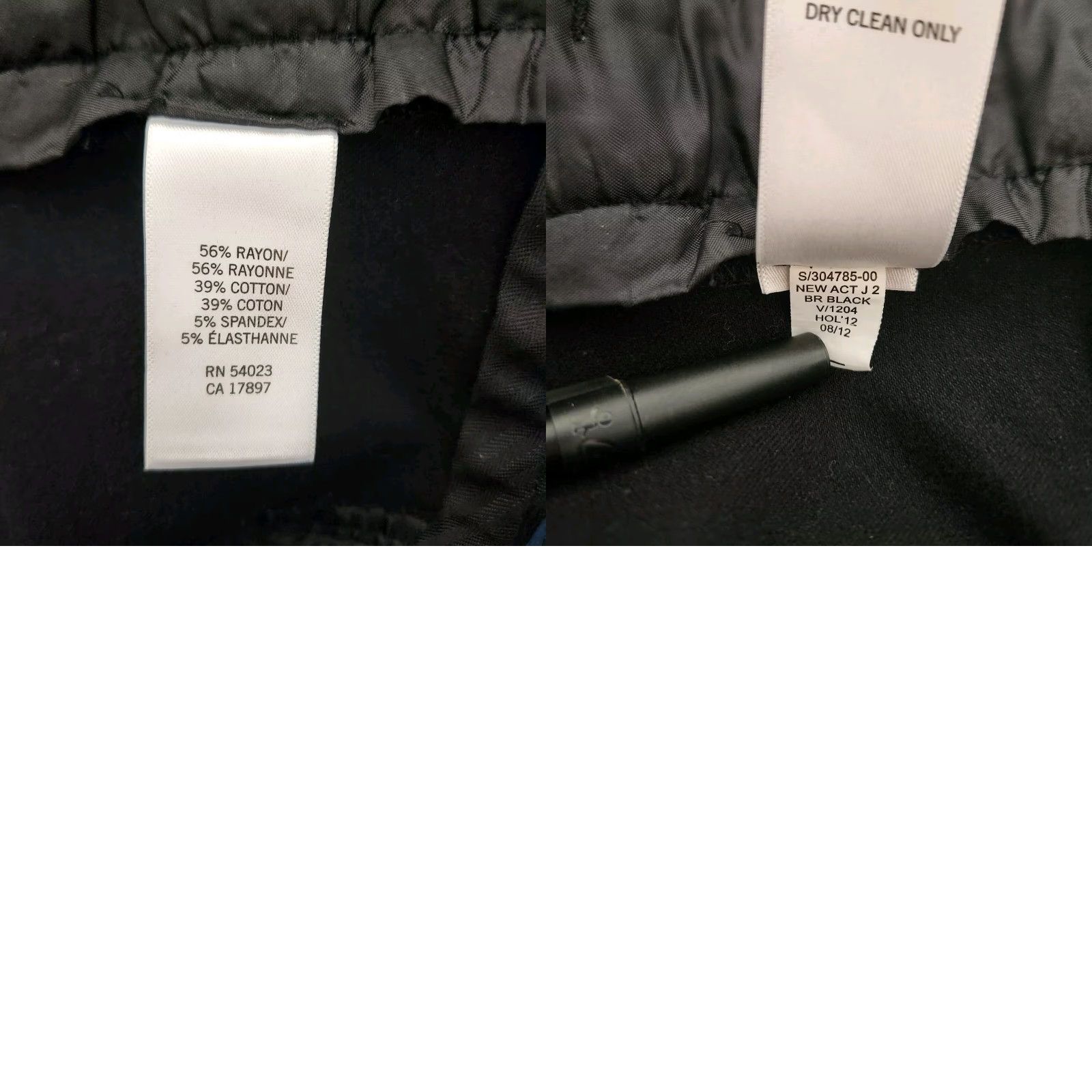 Banana Republic Banana Republic Pants Womens Black Jackson Fit Mid Rise Wide Leg-Size 14 Dress Office Pants Size 36" / US 14 / IT 50 - 8 Thumbnail
