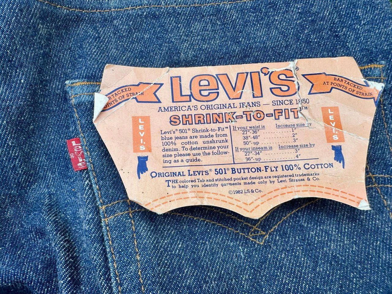 Levi's Vintage rare 80’s Levi’s 501 Sidem Made in Usa W31 L29 Size US 30 / EU 46 - 8 Thumbnail