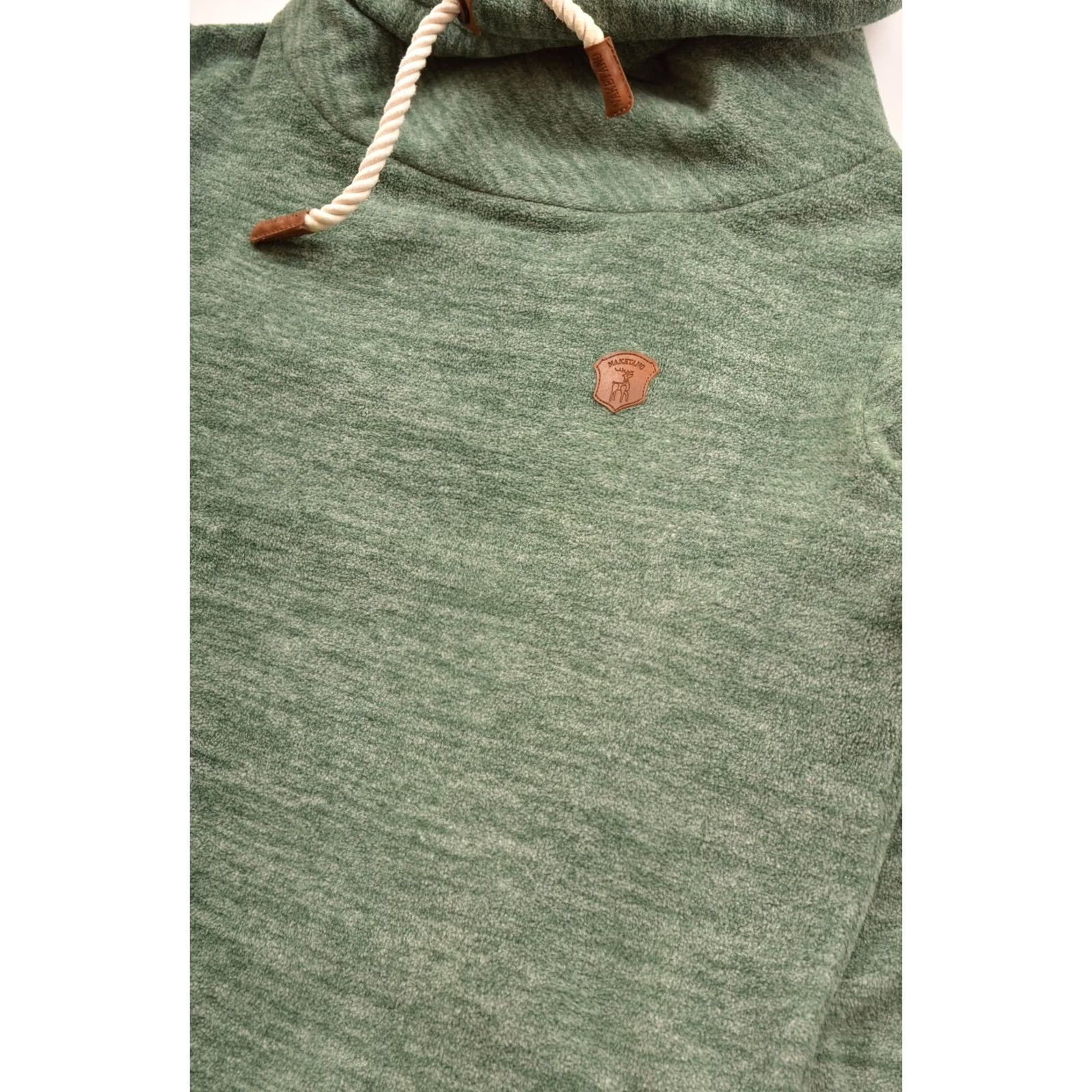 Vintage Naketano Brave New Word Green Fleece Pullover Hoodie Hoody M Women Long Sleeve Hoodie Size M / US 6-8 / IT 42-44 - 2 Thumbnail