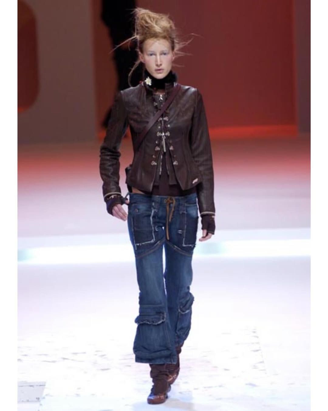 CLOSED × Marithe + Francois Girbaud SS2004 MARITHE FRANCOIS GIRBAUD CARGO JEANS Size US 27 - 2 Thumbnail