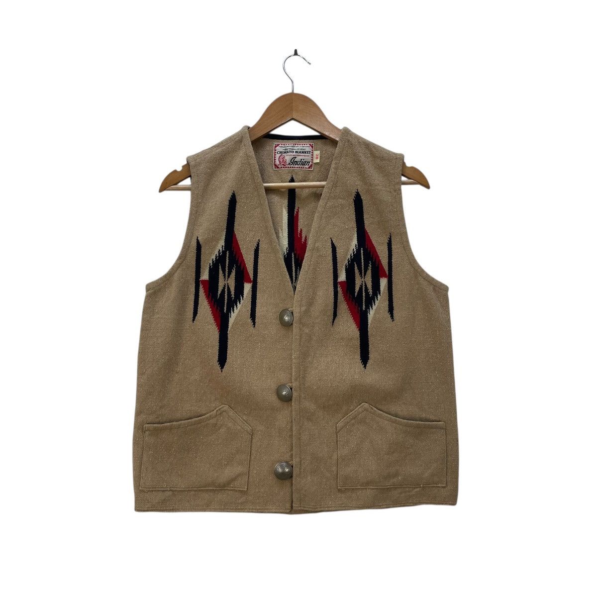 Toyo Enterprises 🔥 Vintage Toyo Enterprise Chimayo Blanket Vest Native Jacket Size US M / EU 48-50 / 2 - 1 Thumbnail