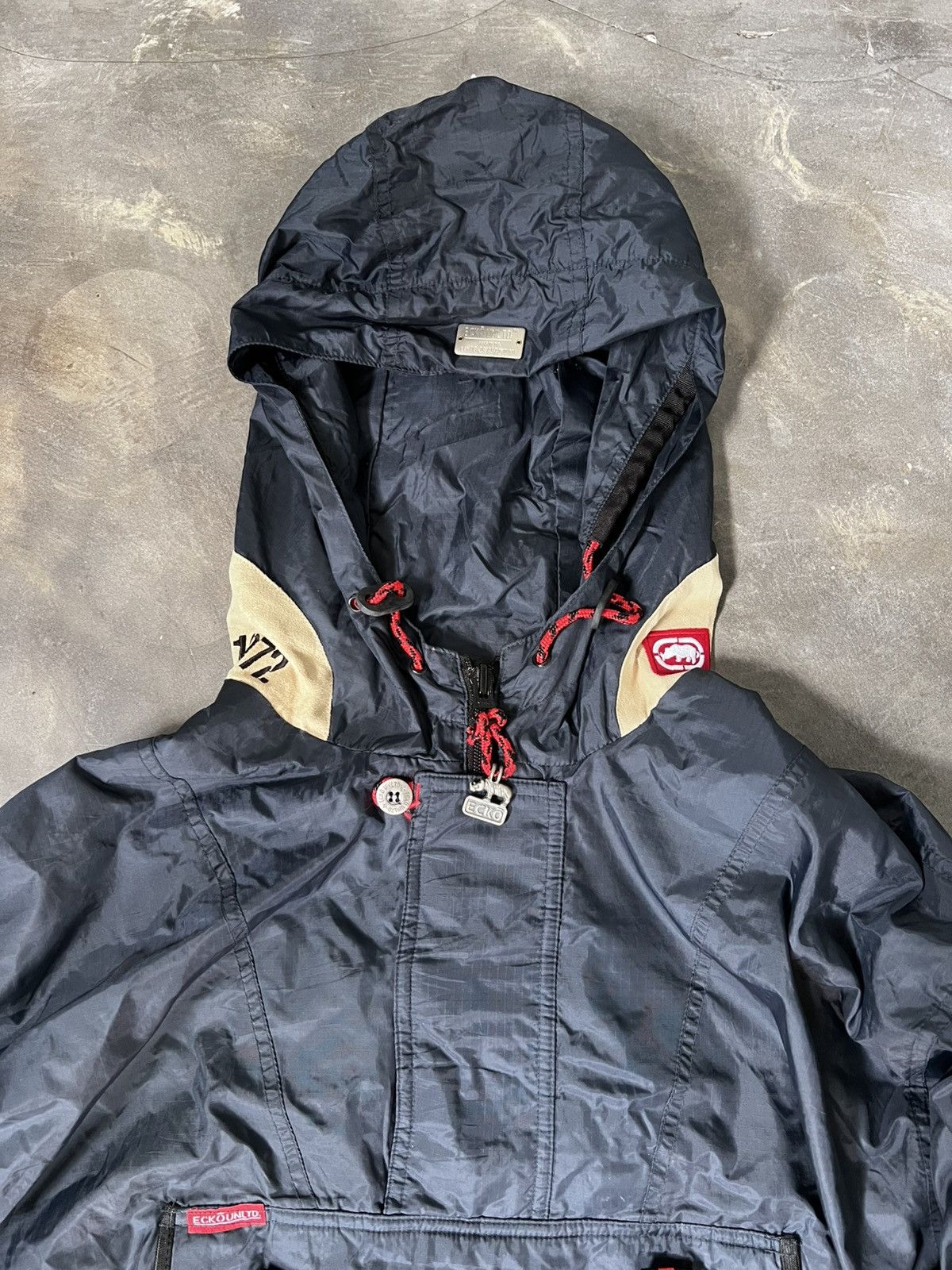 Ecko Unltd. Fire Y2K Ecko Pullover Windbreaker Anorak Steep Tech Style Size US XL / EU 56 / 4 - 10 Thumbnail