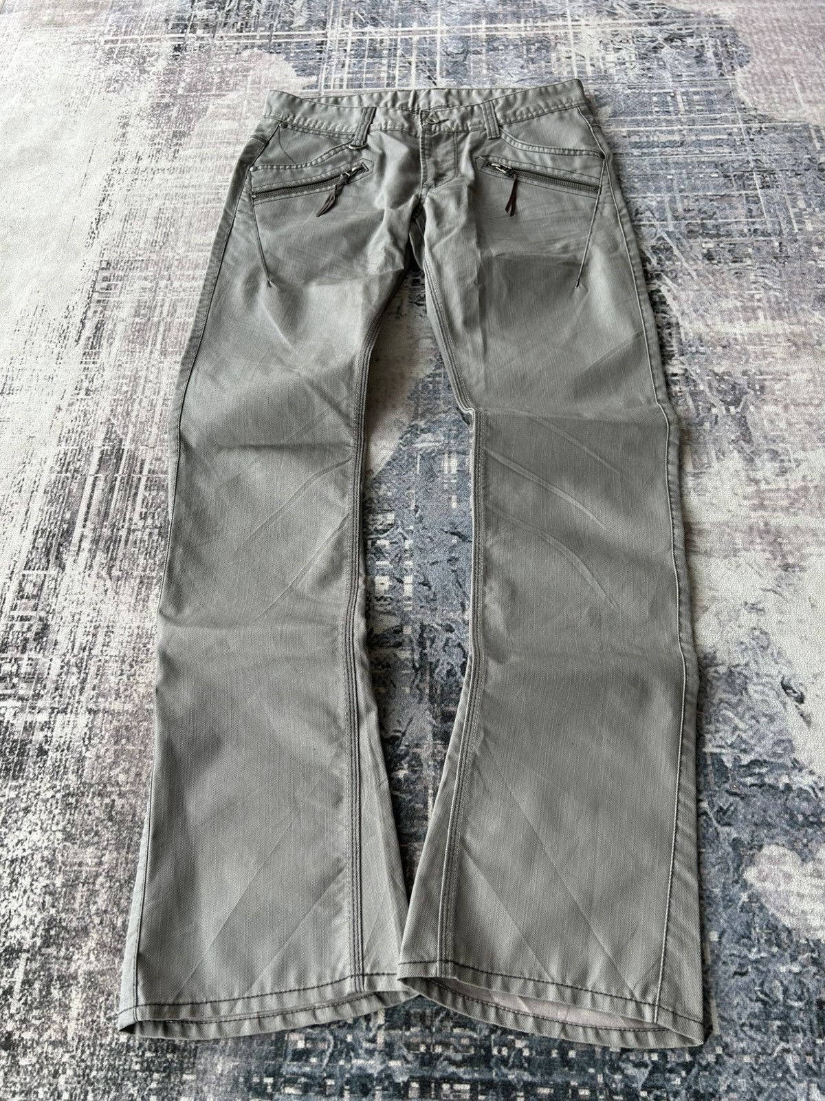 If Six Was Nine Hideaways Flared Y2k Pants Size US 31 - 2 Thumbnail
