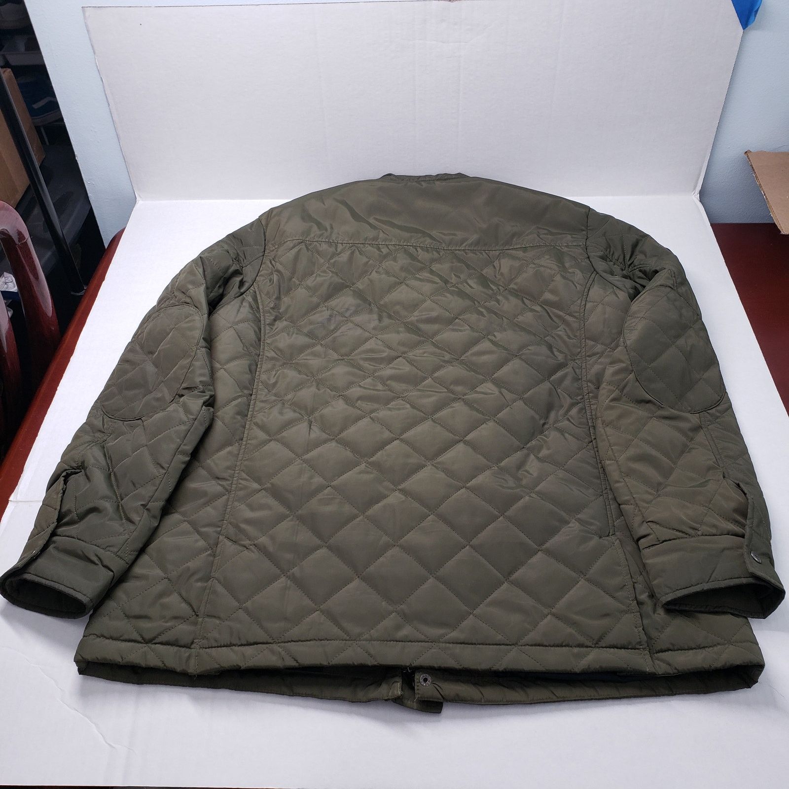 Roots Roots 73 Diamond Quilted Jacket Mens XL Olive Green Zip Size US XL / EU 56 / 4 - 20 Thumbnail