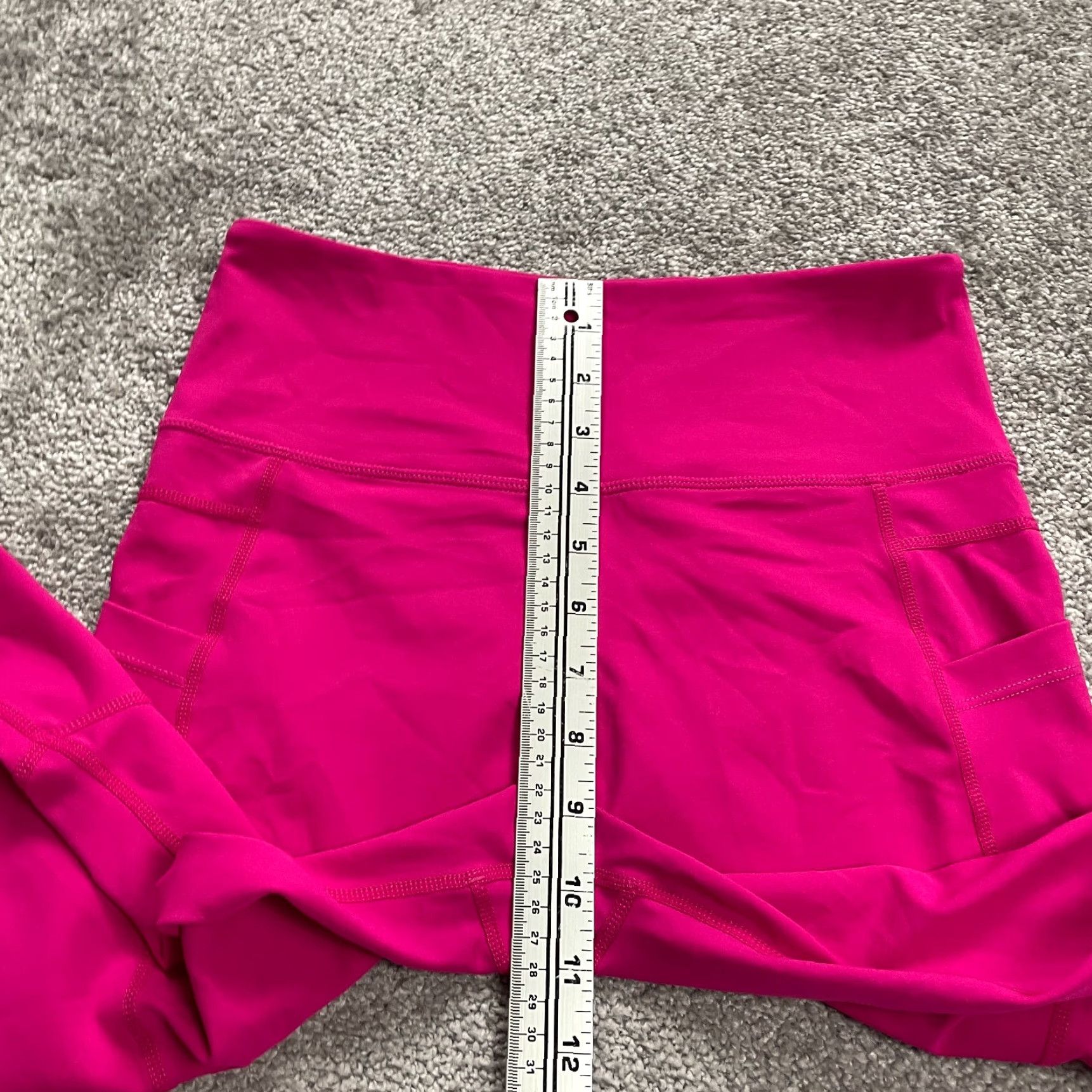 Vintage VINTAGE Zyia Cropped Leggings Womens 6-8 Pink High Rise Athletic Active Yoga Gym 26x20 Size 28" / US 6 / IT 42 - 6 Thumbnail
